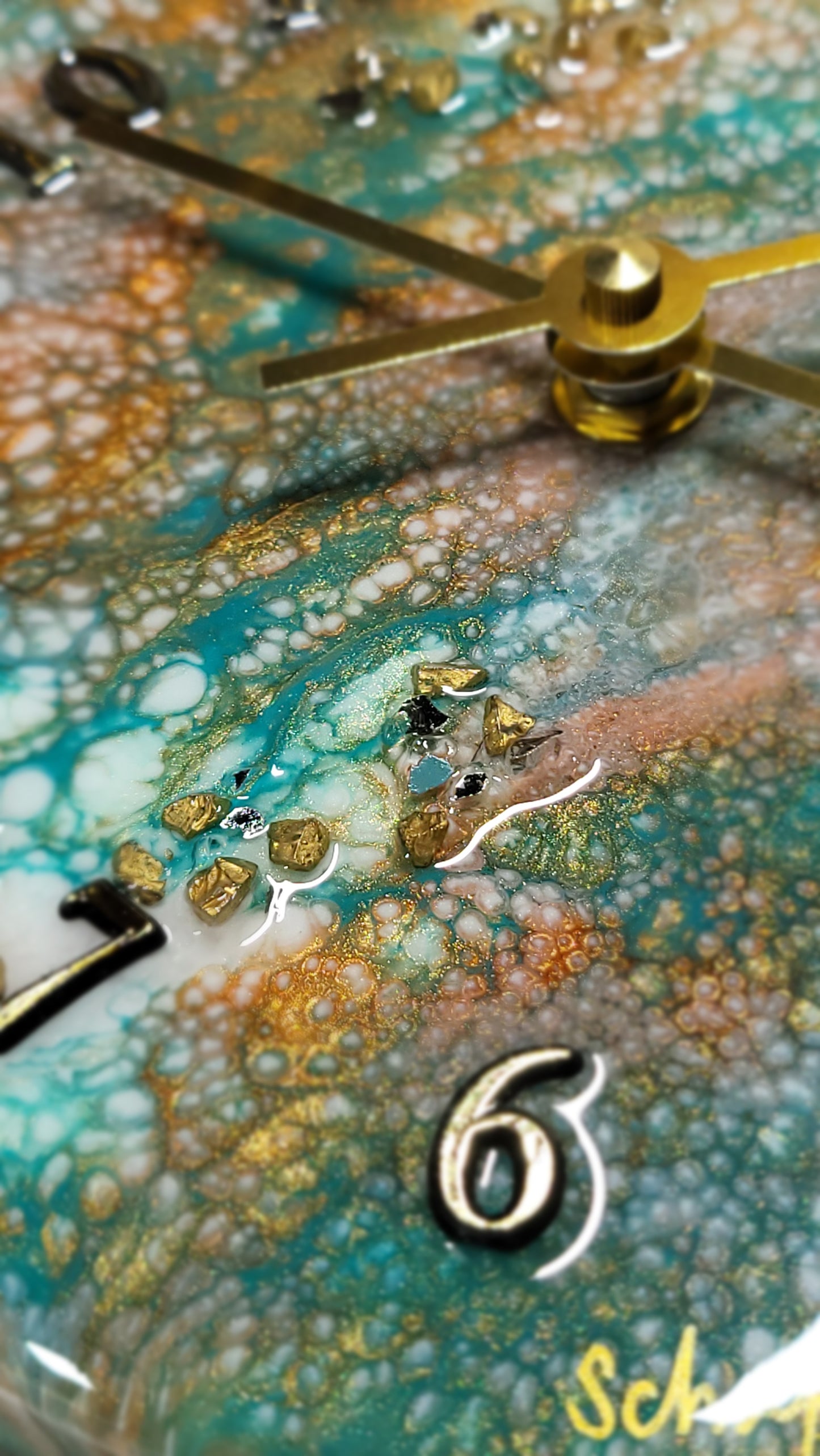 Epoxy Resin Wall Clock Small (ab1748)