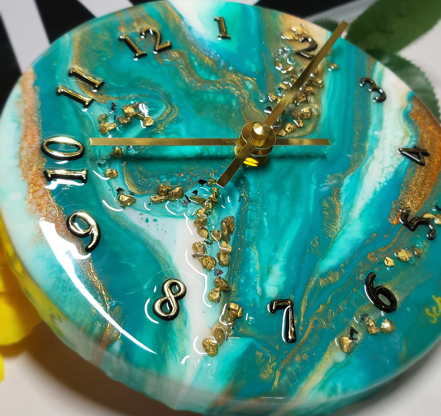 Epoxy Resin Wall Clock Small (ab1746)