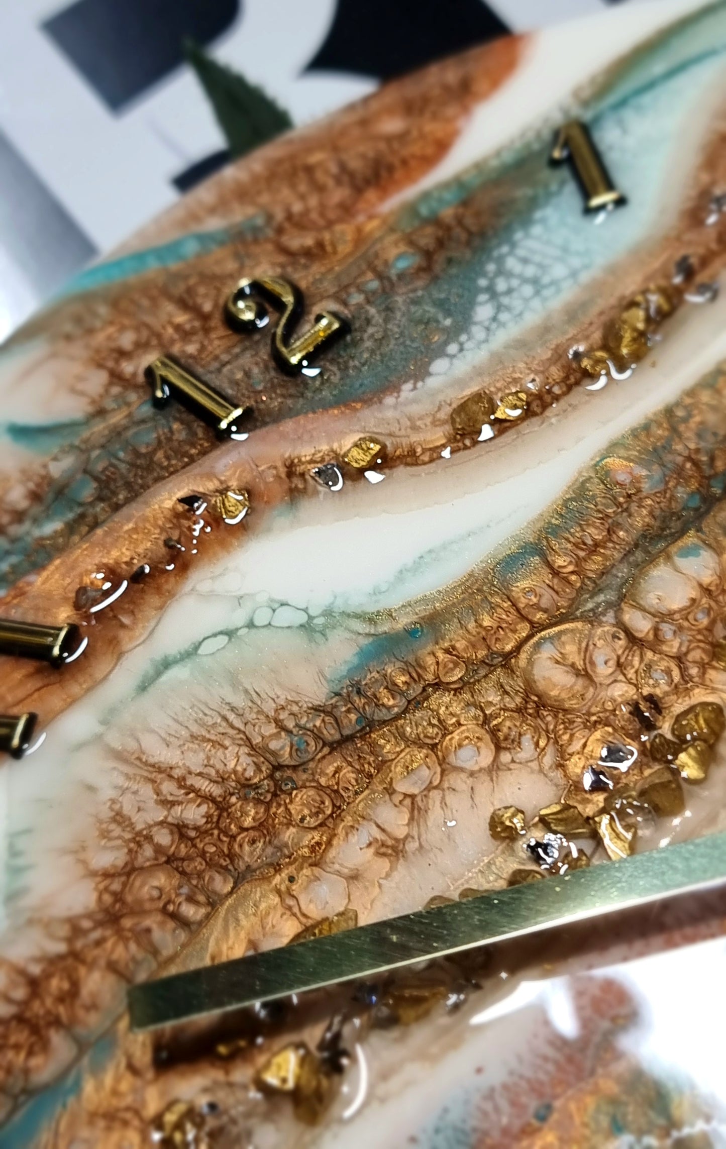 Epoxy Resin Wall Clock Regular (ab1658)