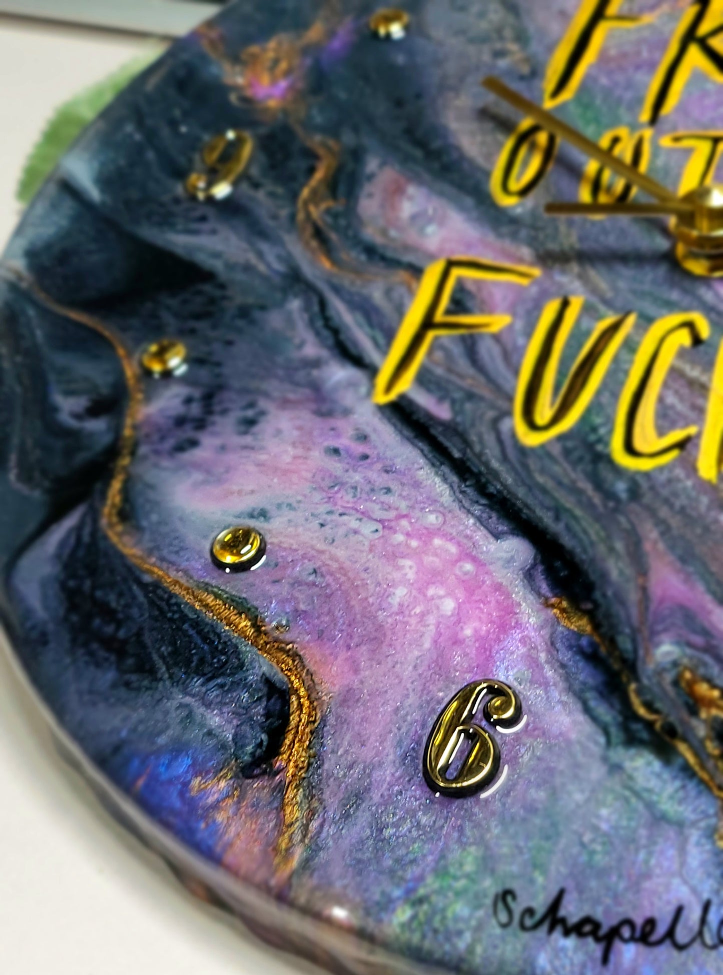 Epoxy Resin Wall Clock Regular (ab1723)