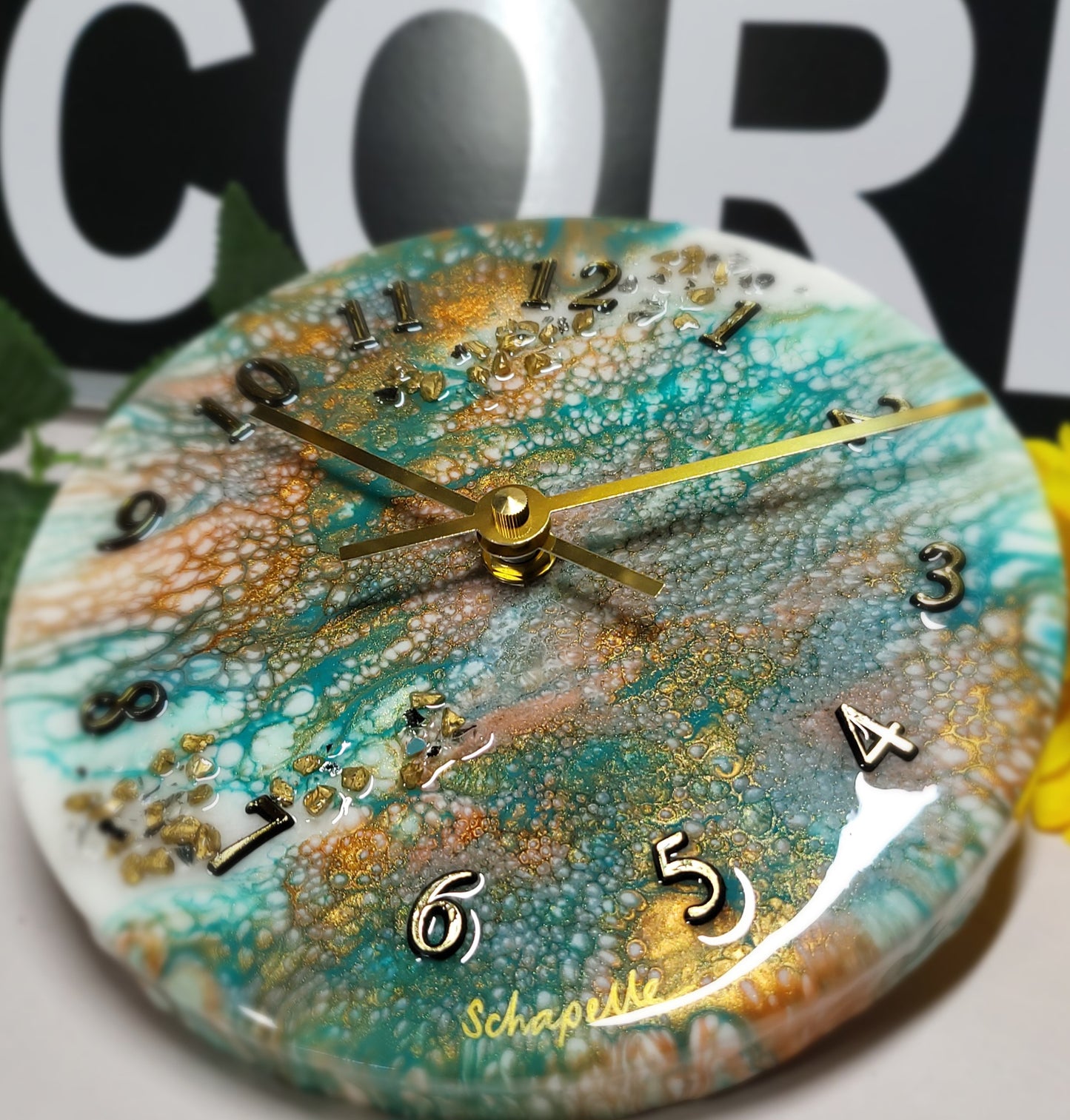 Epoxy Resin Wall Clock Small (ab1748)