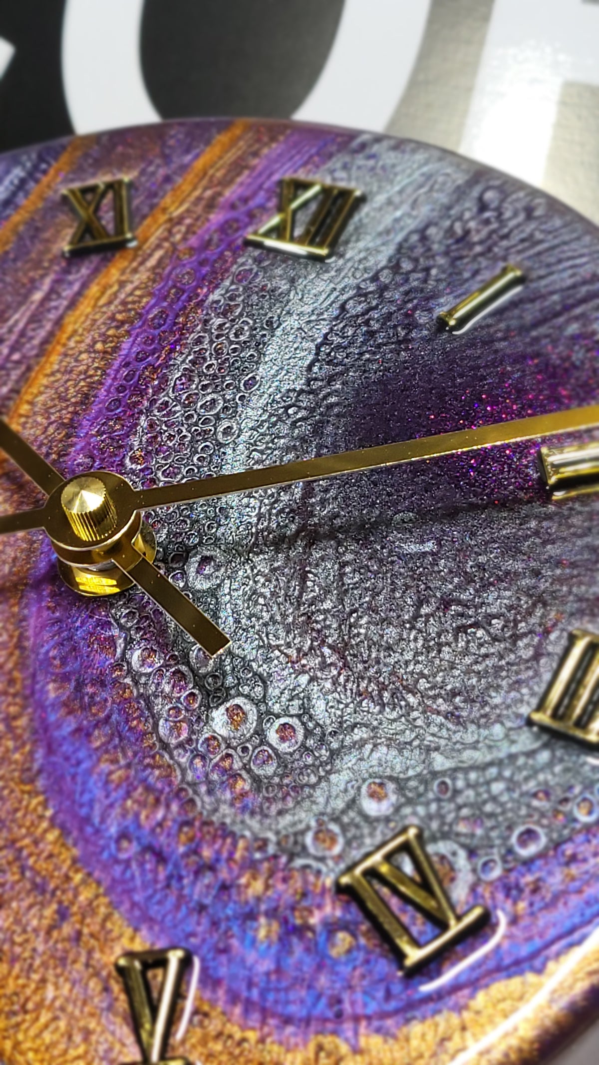 Epoxy Resin Wall Clock Small (ab1800)