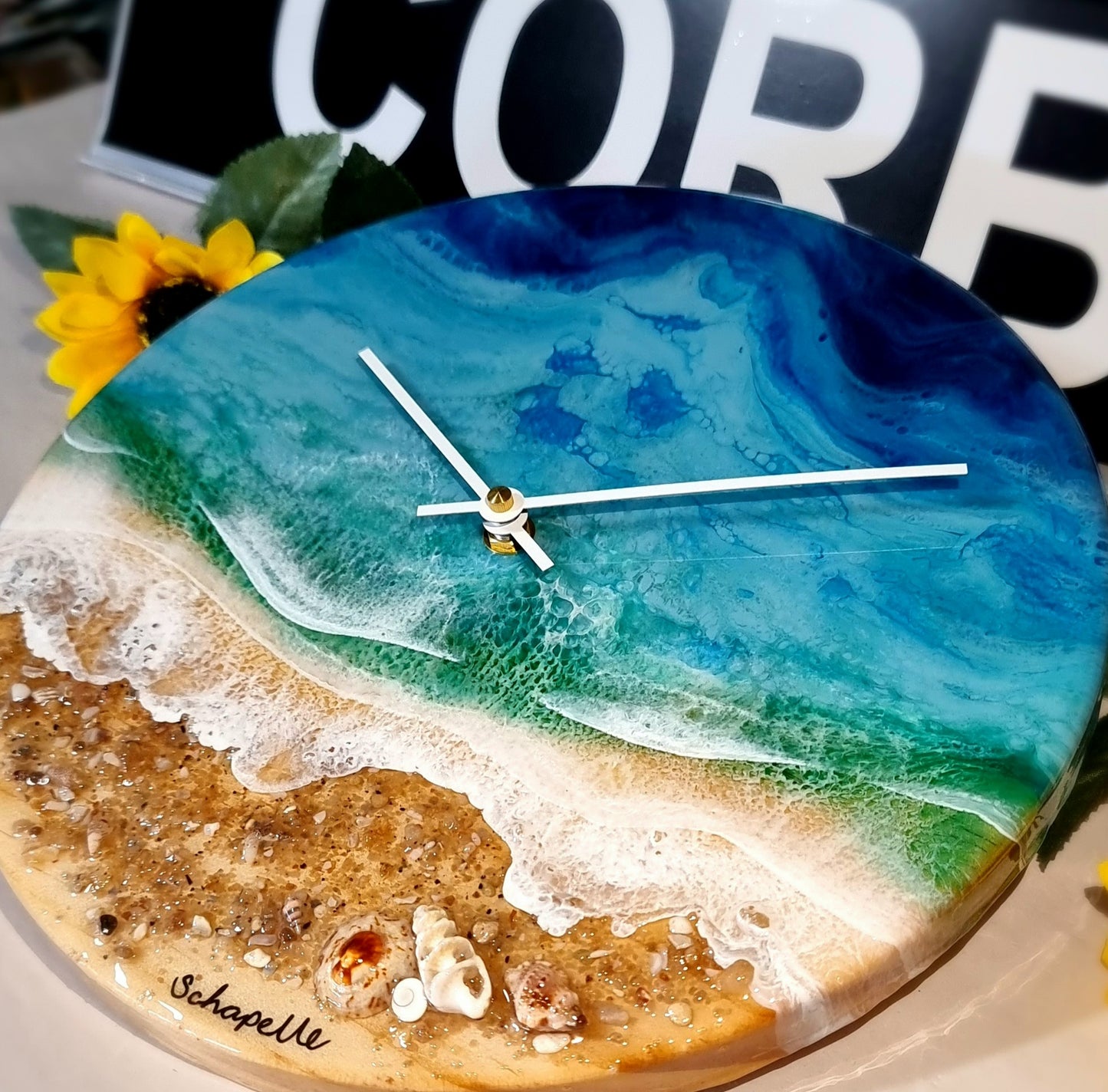 Epoxy Resin Wall Clock Regular (ab1504)