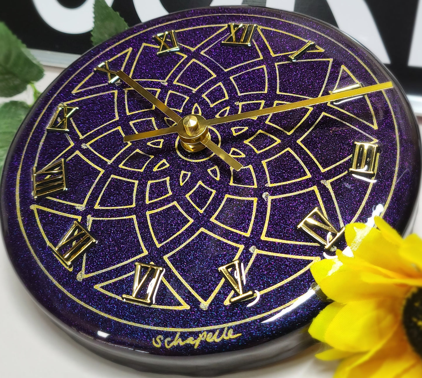Epoxy Resin Wall Clock Small (ab1752)
