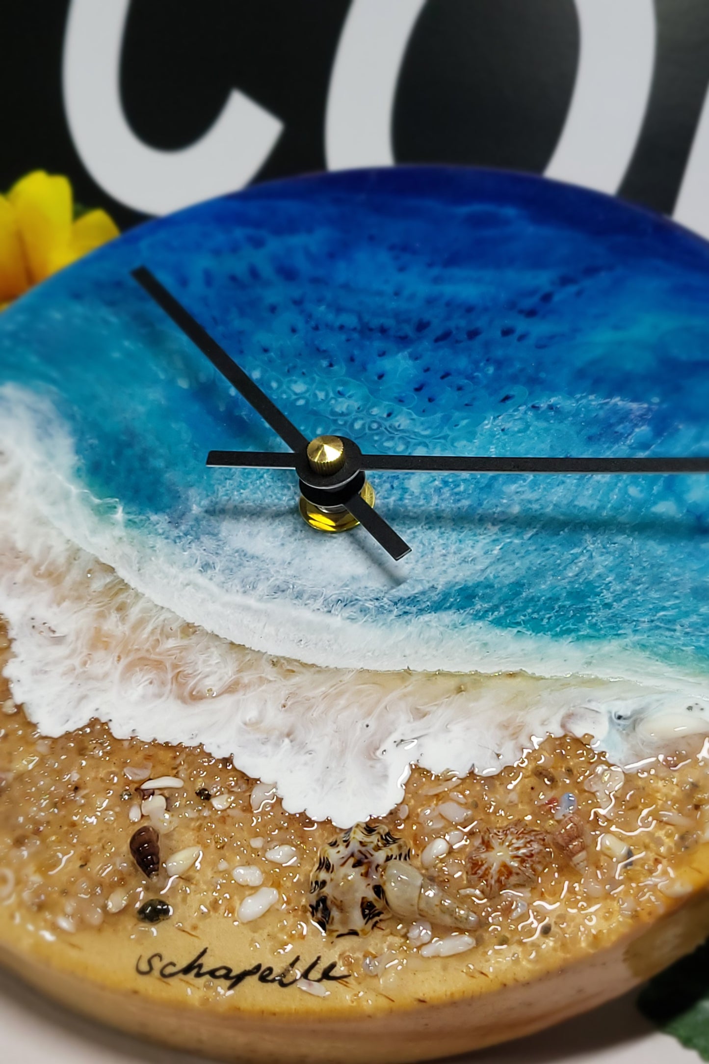 Epoxy Resin Wall Clock Small (ab1734)
