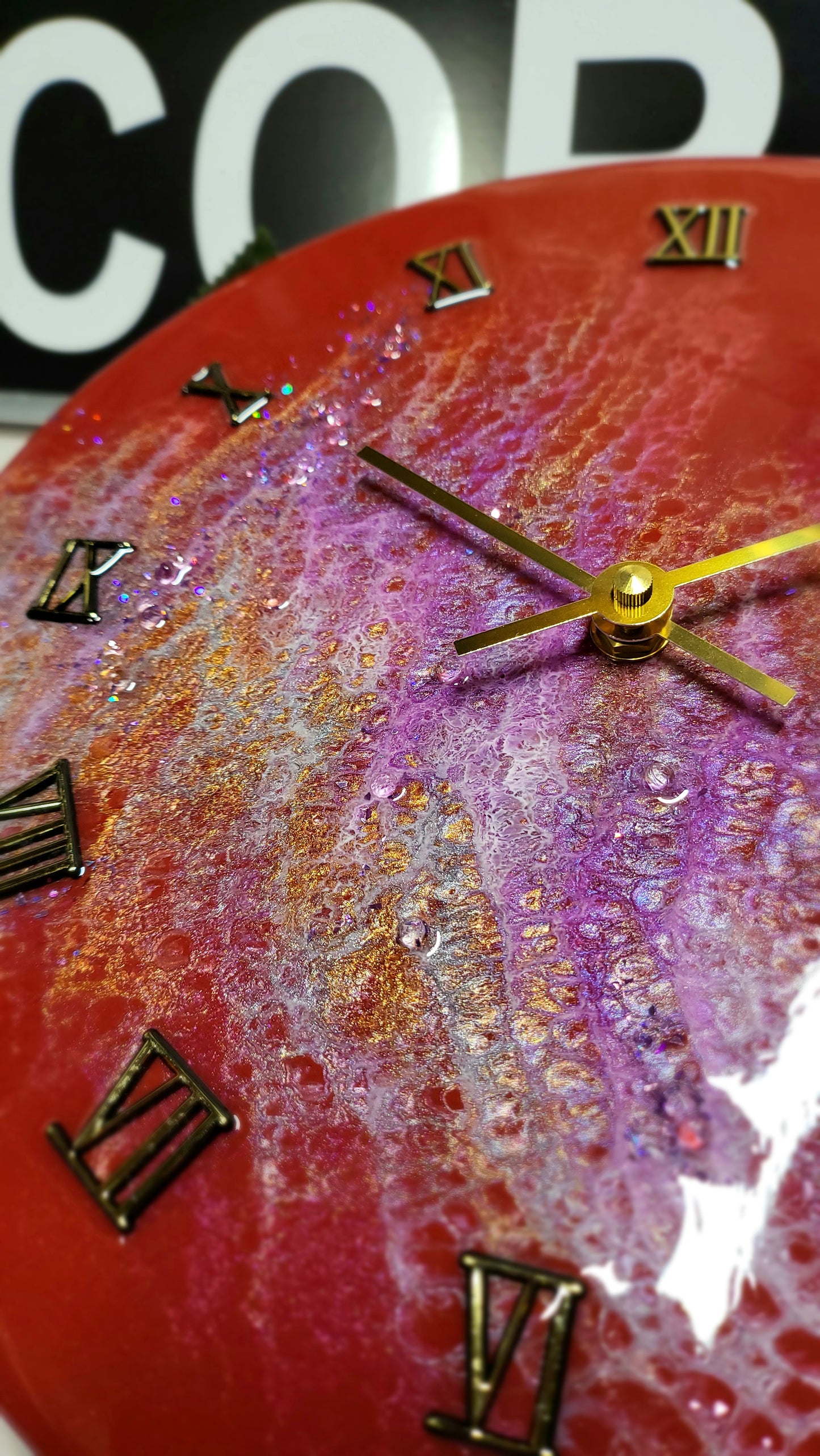 Epoxy Resin Wall Clock Regular (ab1724)