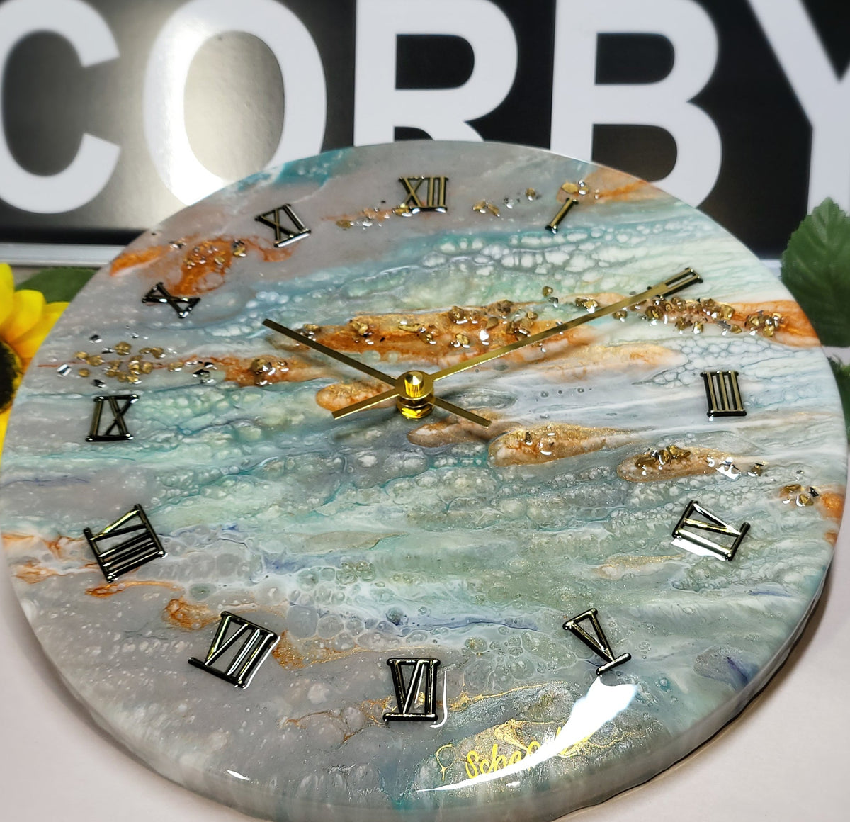 Epoxy Resin Wall Clock Regular (ab1795)
