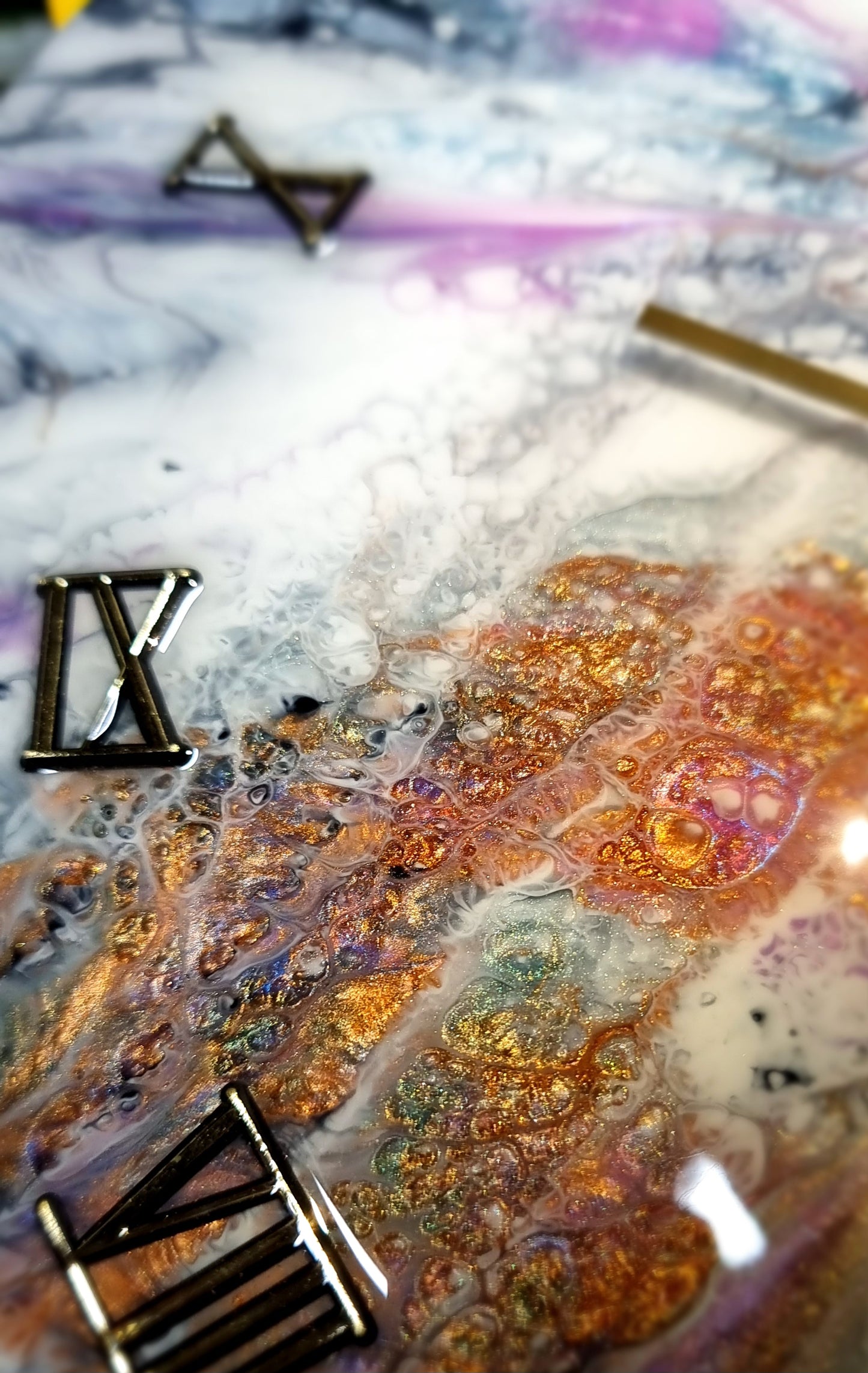 Epoxy Resin Wall Clock Regular (ab1594)