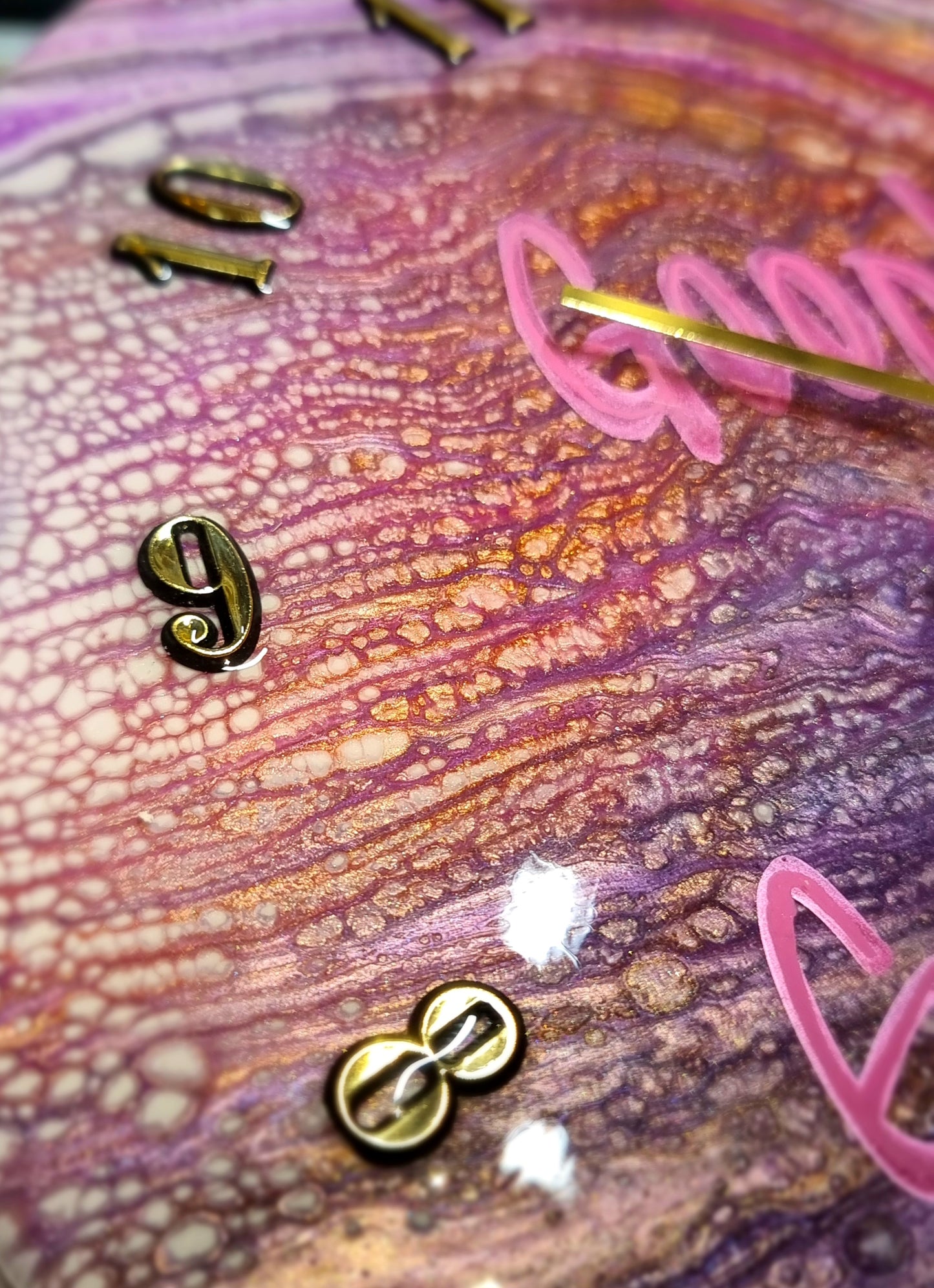 Epoxy Resin Wall Clock Regular (ab1660)