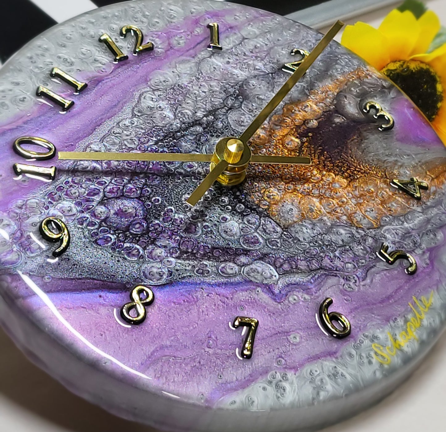 Epoxy Resin Wall Clock Small (ab1757l