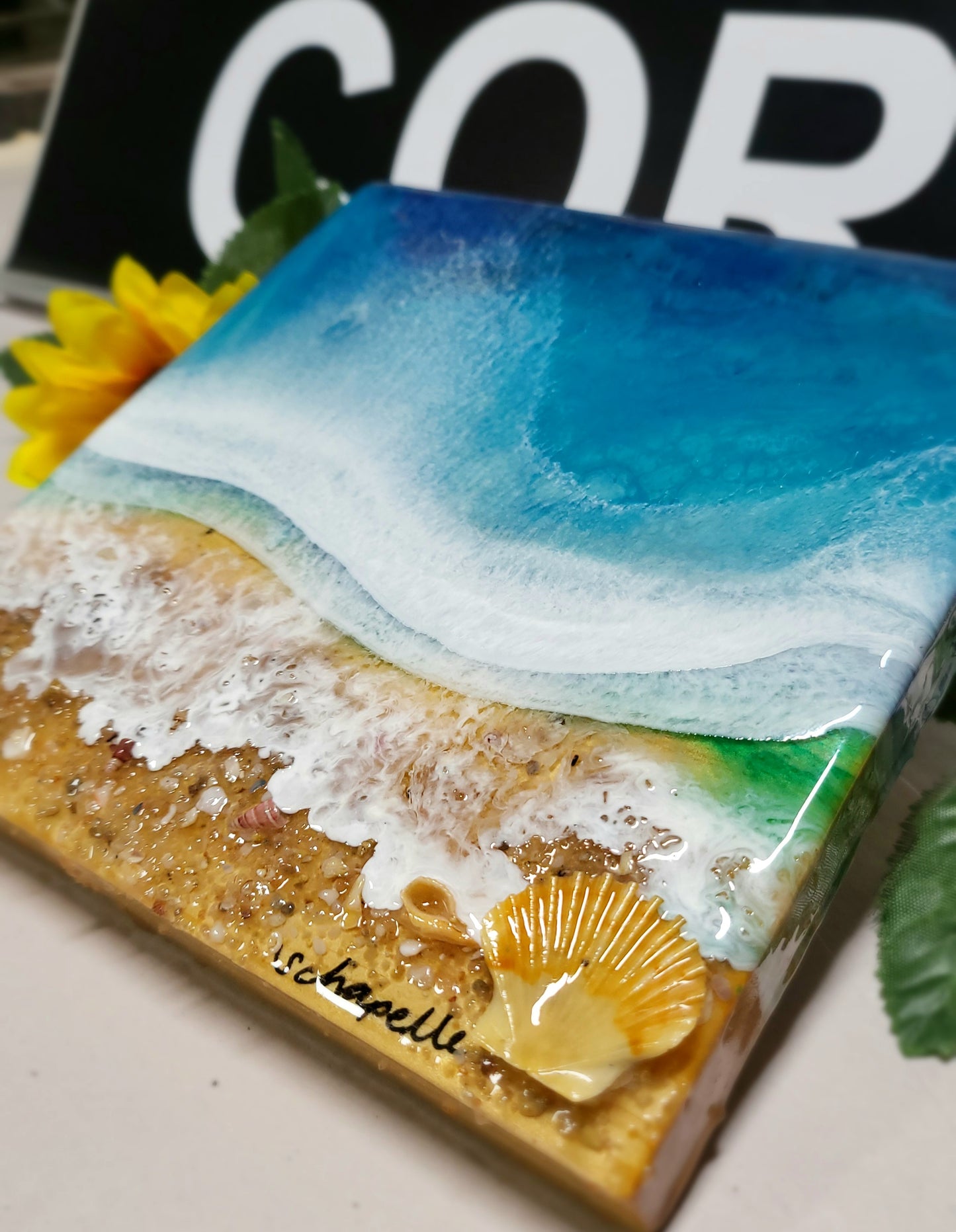Epoxy Resin Ocean Wall Art