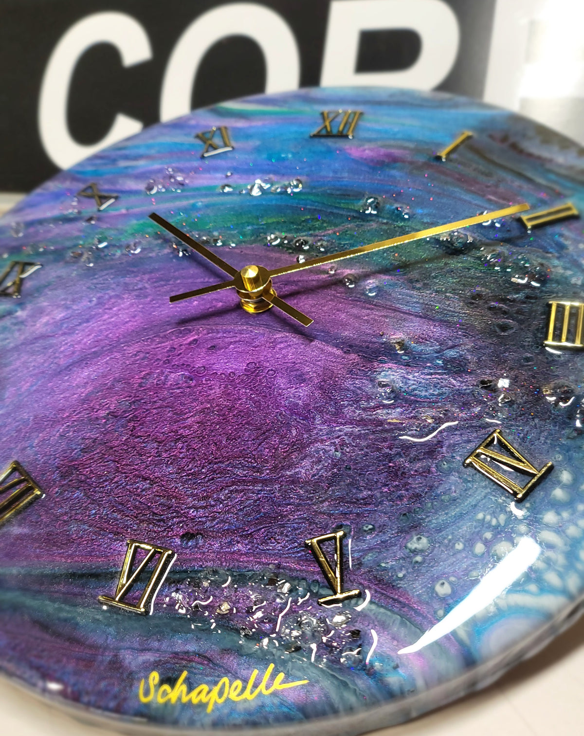 Epoxy Resin Wall Clock Regular (ab1775)