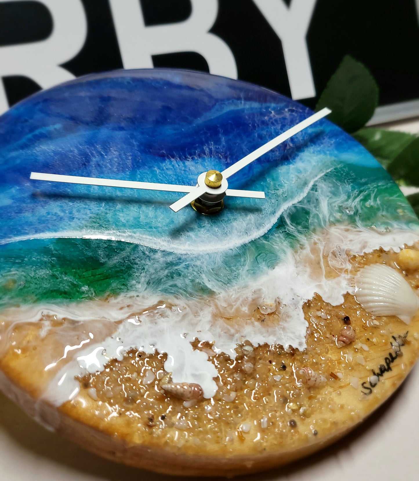 Epoxy Resin Wall Clock Small (ab1718)