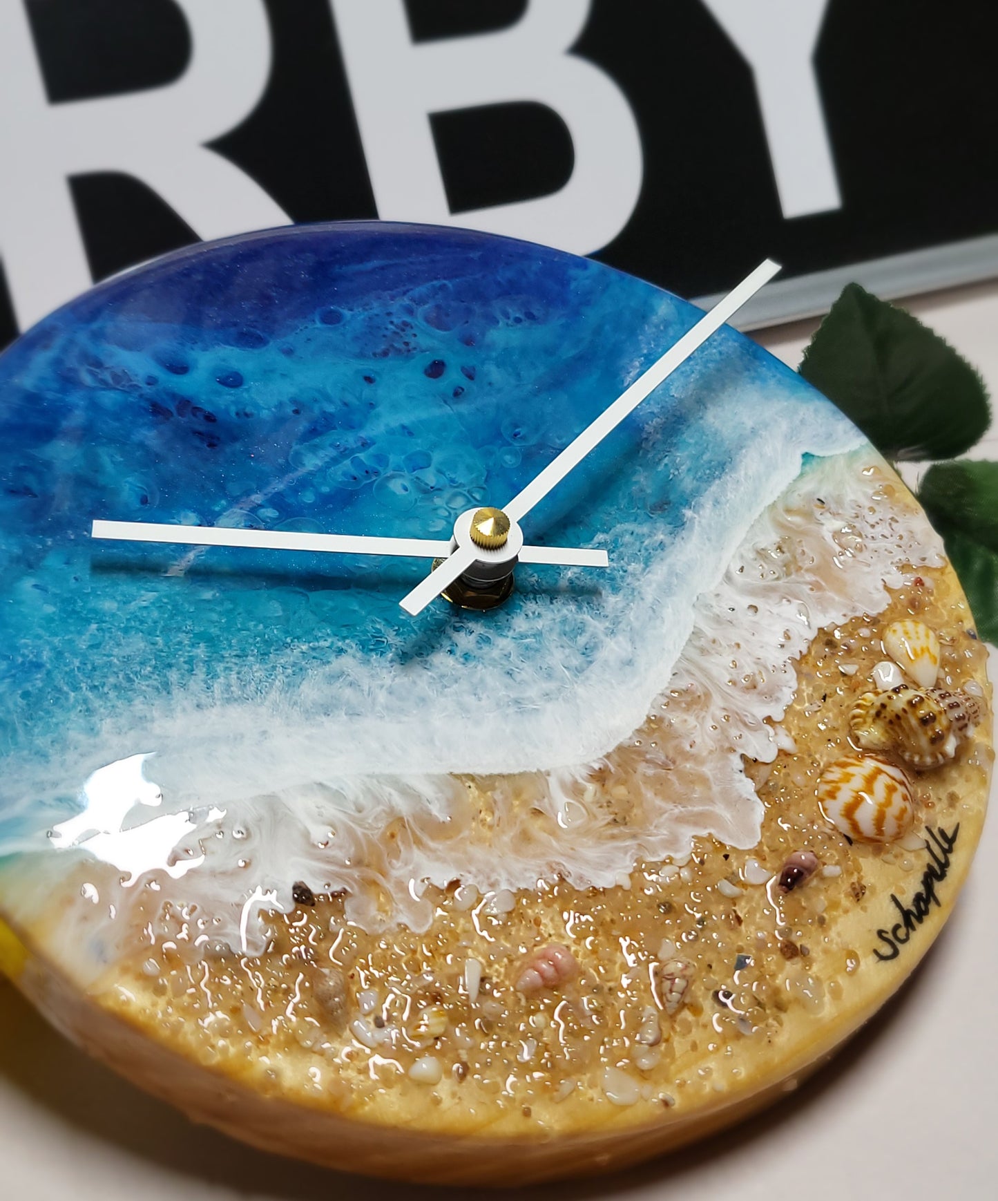 Epoxy Resin Wall Clock Small (ab1733)
