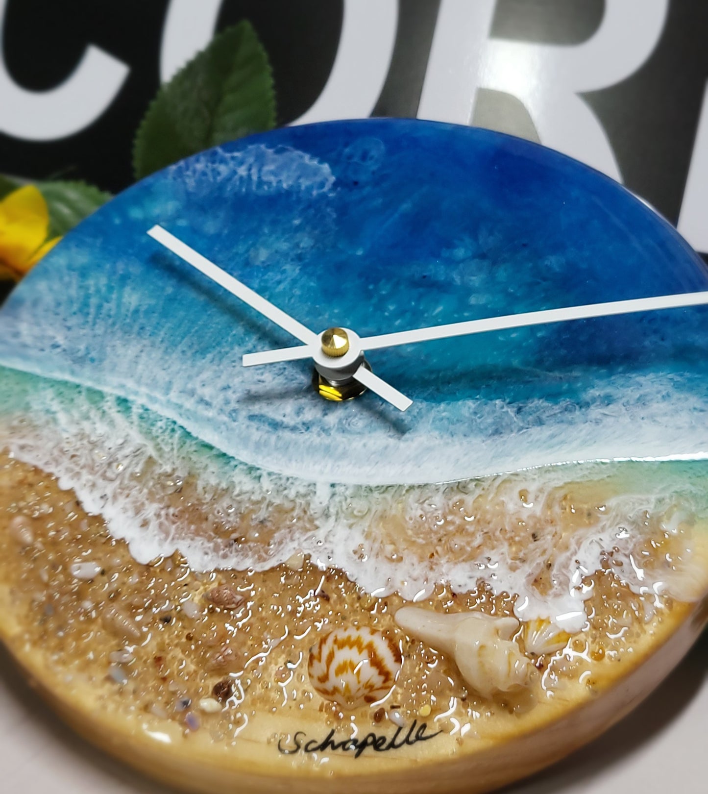 Epoxy Resin Wall Clock Small (ab1737)