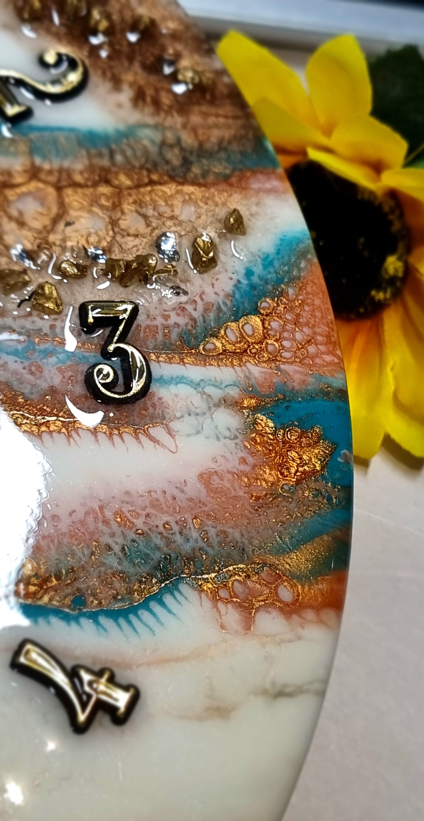 Epoxy Resin Wall Clock Regular (ab1658)