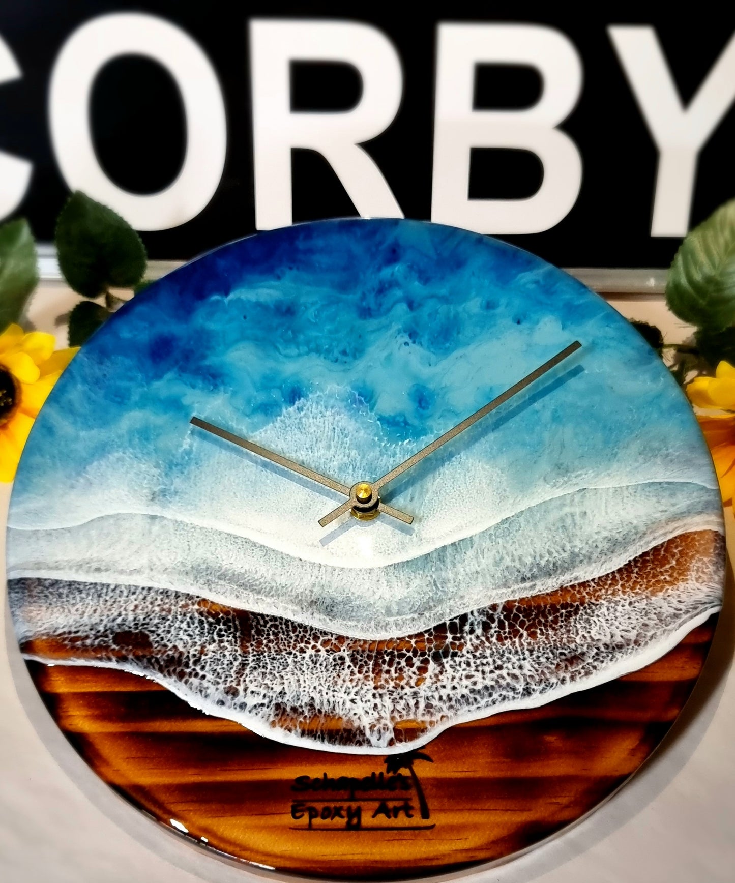 Epoxy Resin Wall Clock Regular (ab1505)