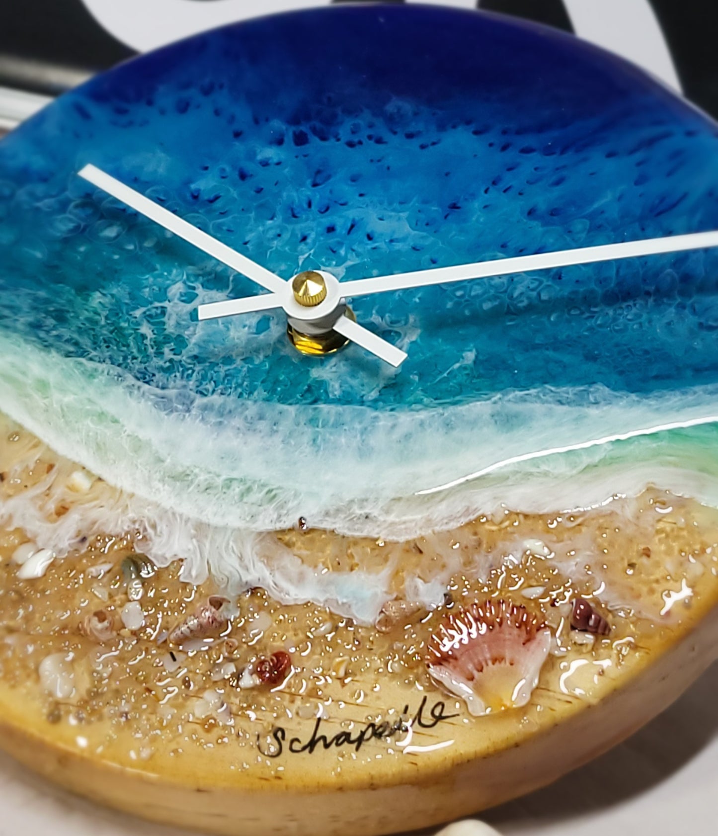 Epoxy Resin Wall Clock Small (ab1766)
