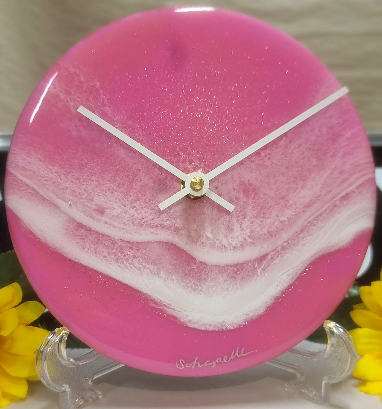 Epoxy Resin Wall Clock Small (ab1691)