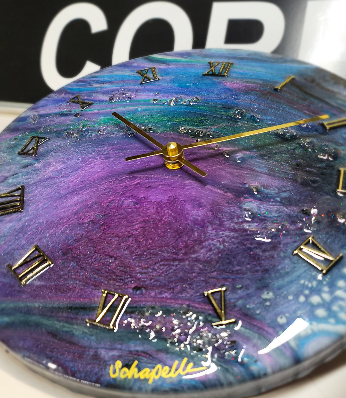 Epoxy Resin Wall Clock Regular (ab1775)