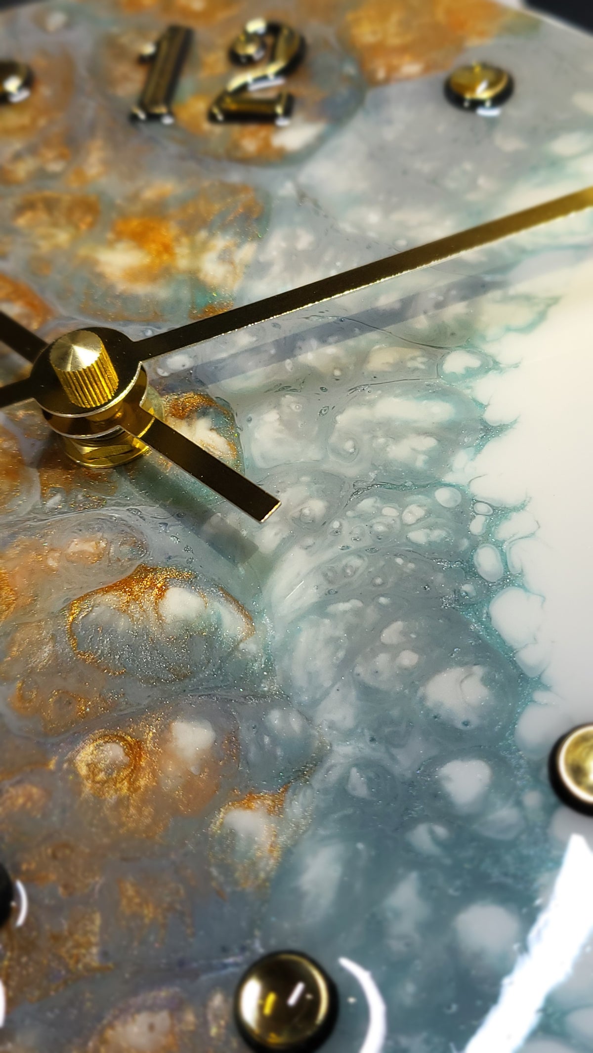 Epoxy Resin Wall Clock Small (ab1796)