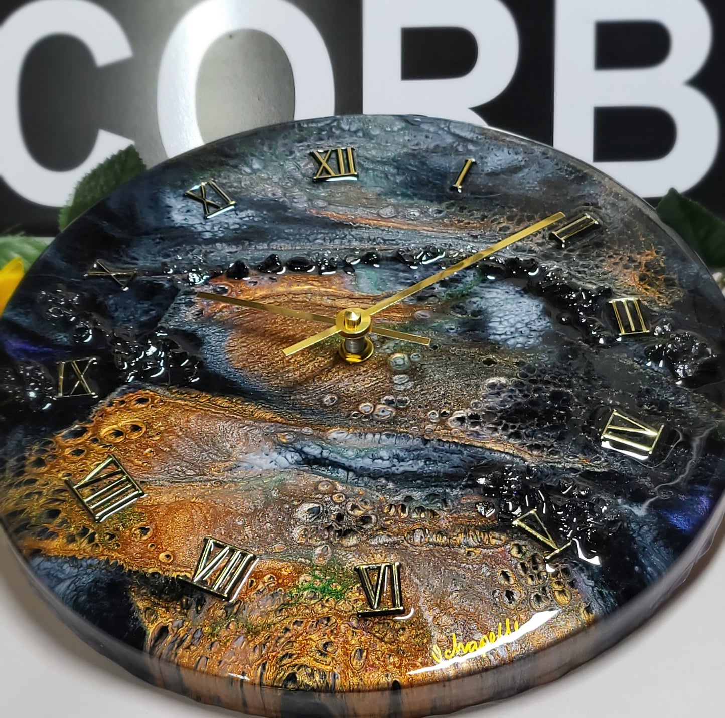 Epoxy Resin Wall Clock Regular (ab1739)