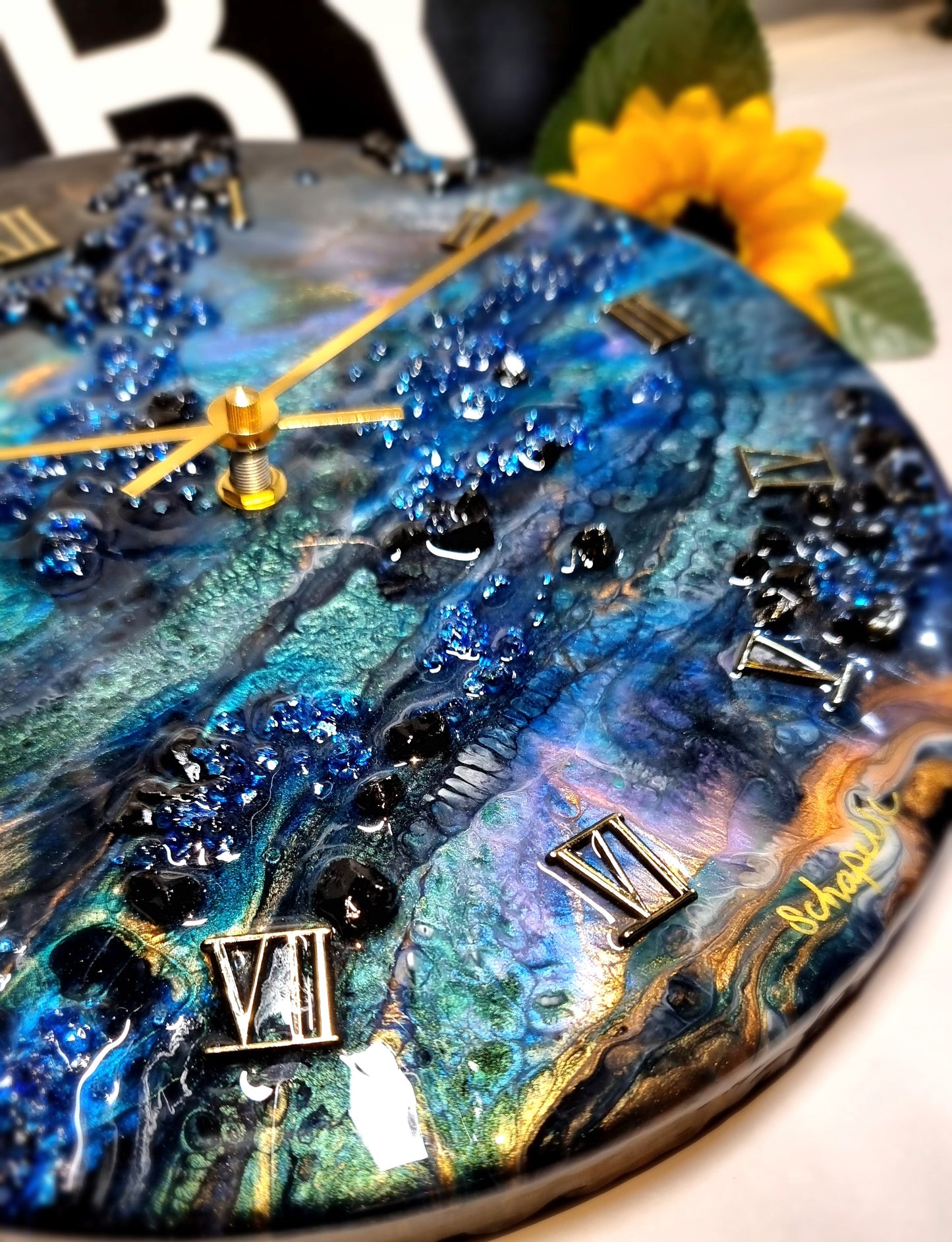 Epoxy Resin Wall Clock Regular (ab1629)