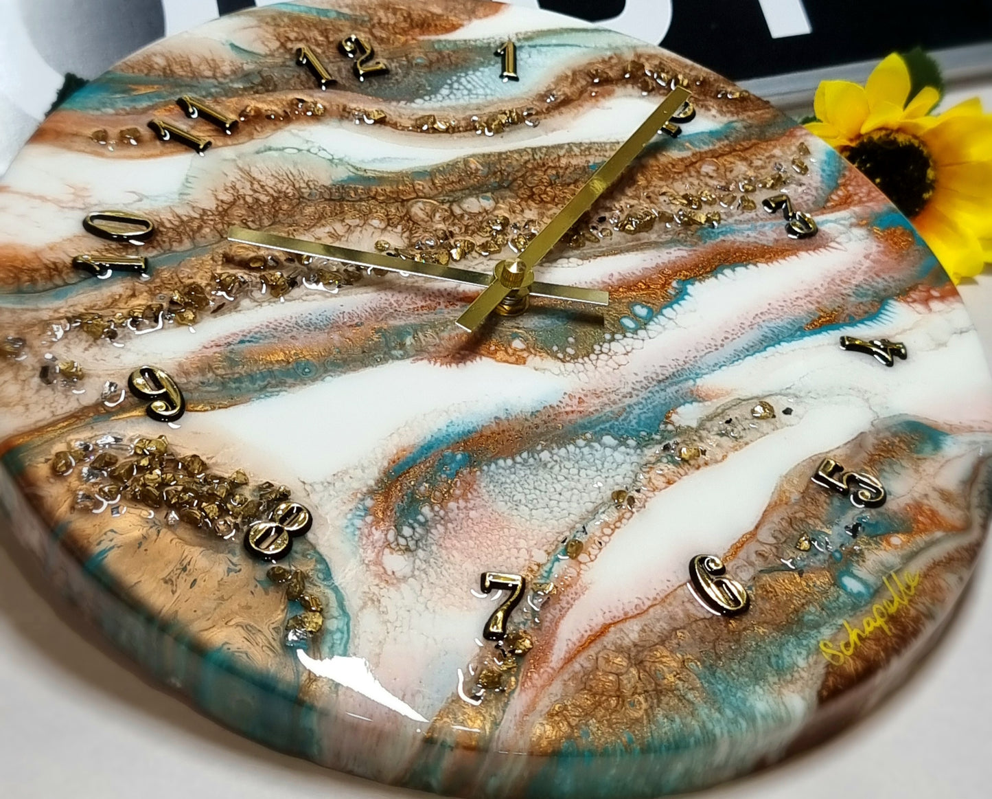 Epoxy Resin Wall Clock Regular (ab1658)