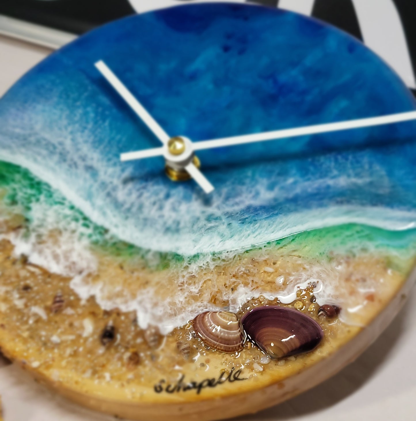 Epoxy Resin Wall Clock Small (ab1771)