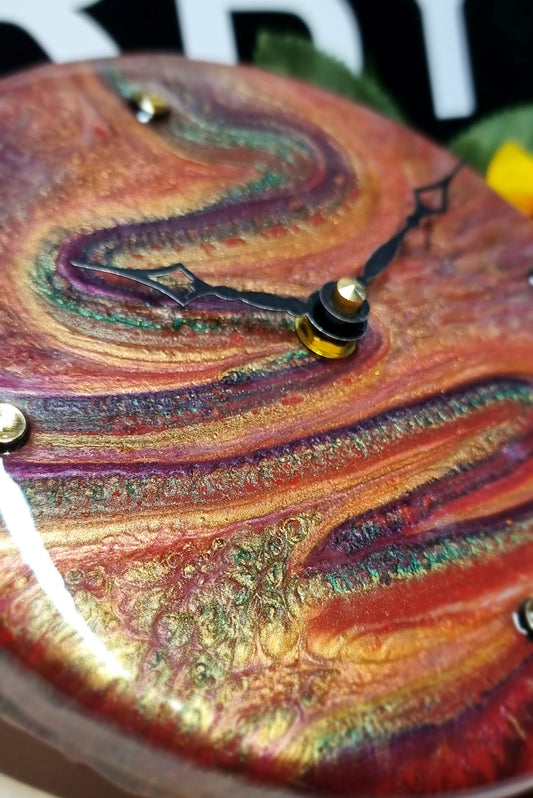 Epoxy Resin Wall Clock Small (ab1681)