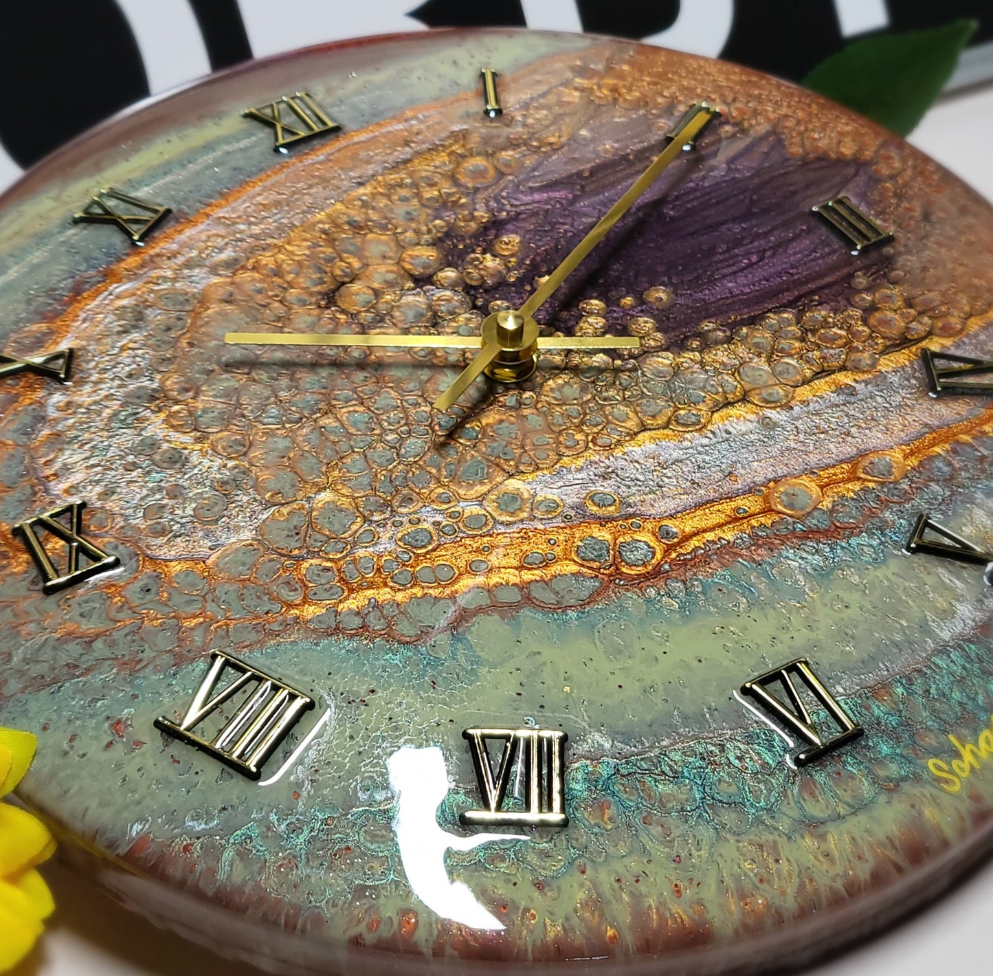 Epoxy Resin Wall Clock Regular (ab1743)