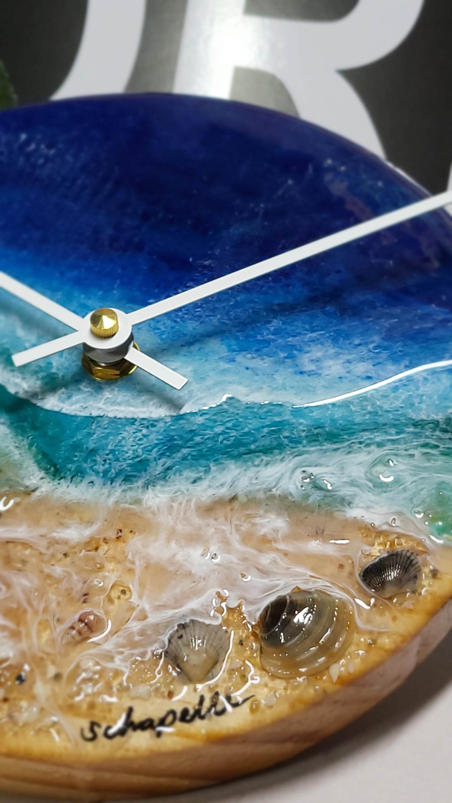 Epoxy Resin Wall Clock Small (ab1730)