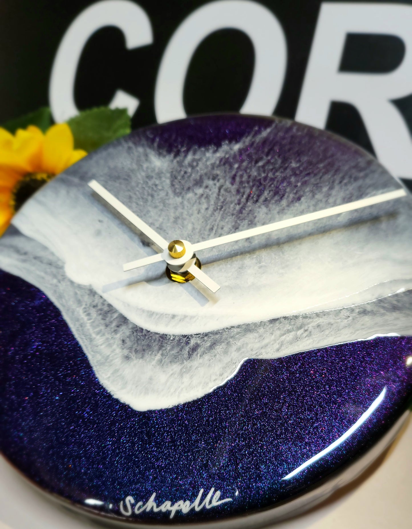 Epoxy Resin Wall Clock Small (ab1705)