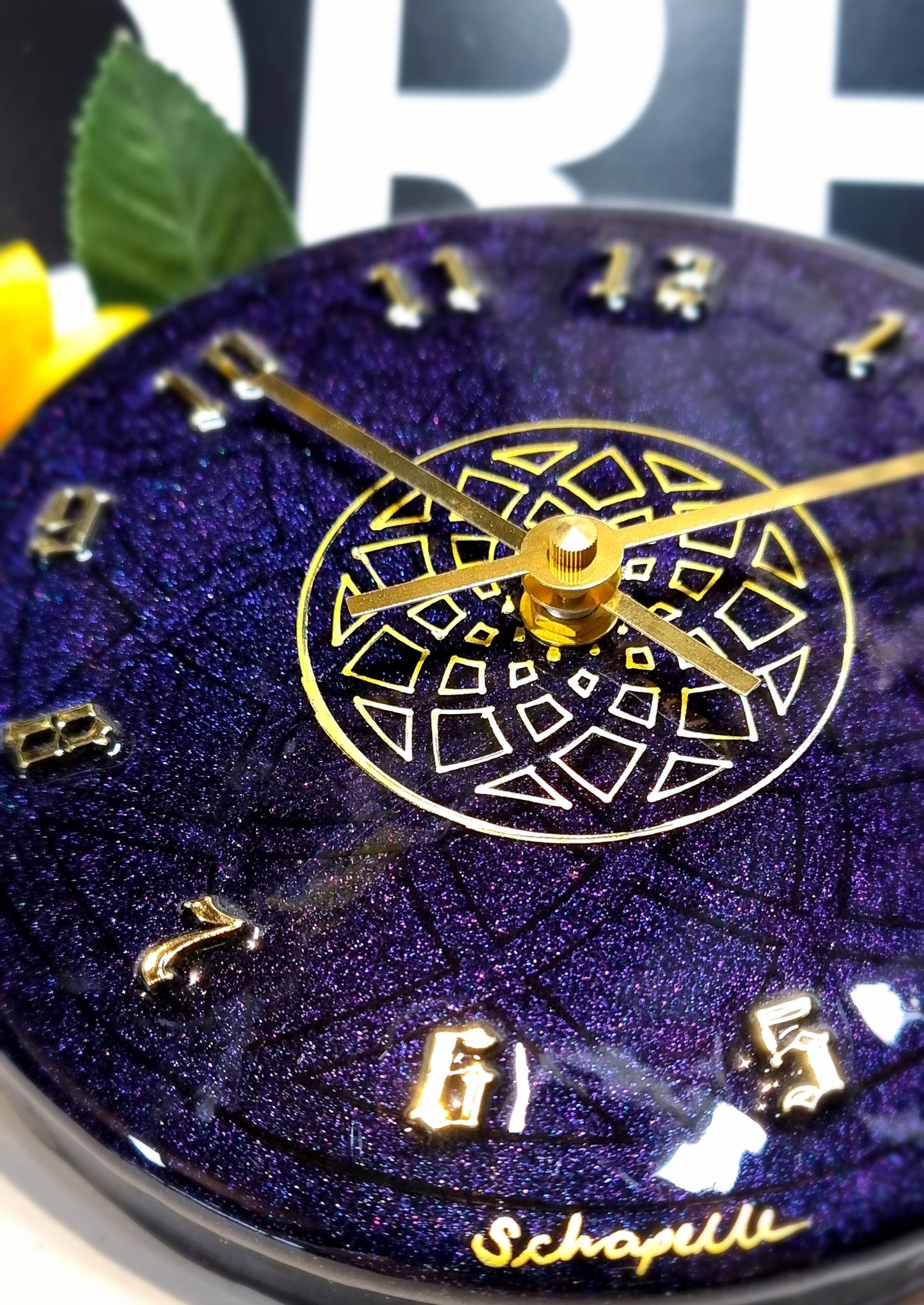 Epoxy Resin Wall Clock Small (ab1590)