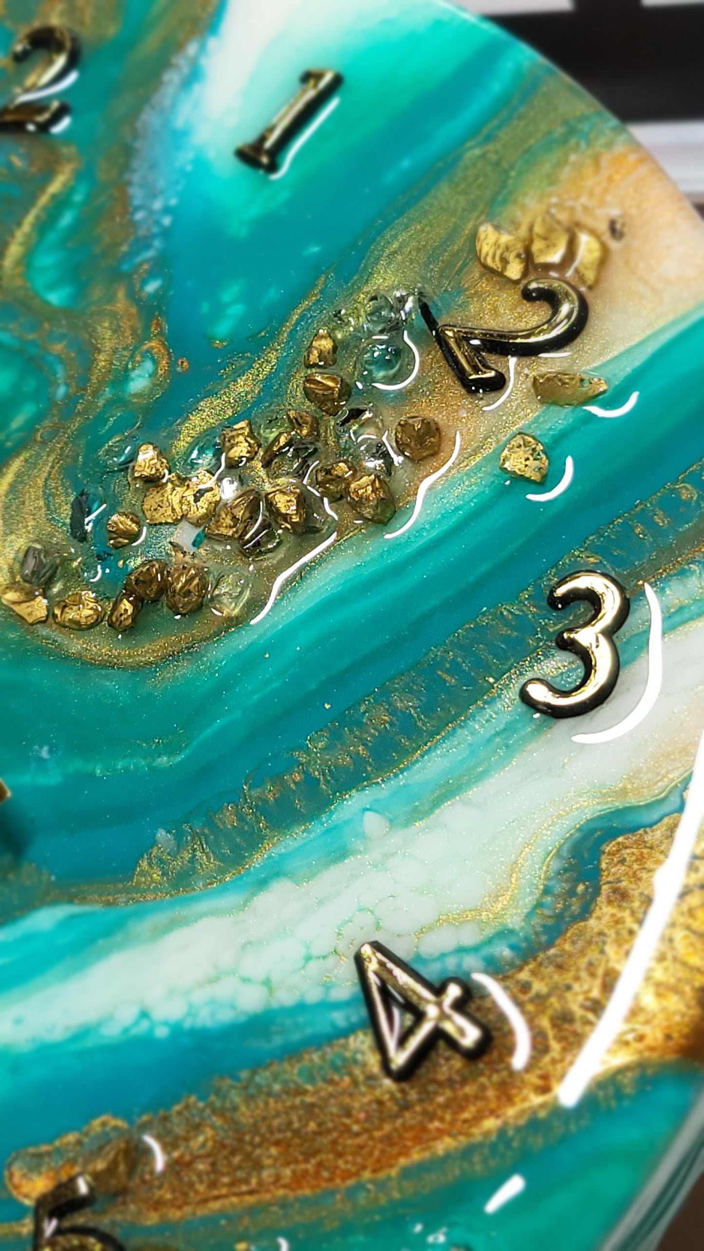 Epoxy Resin Wall Clock Small (ab1746)
