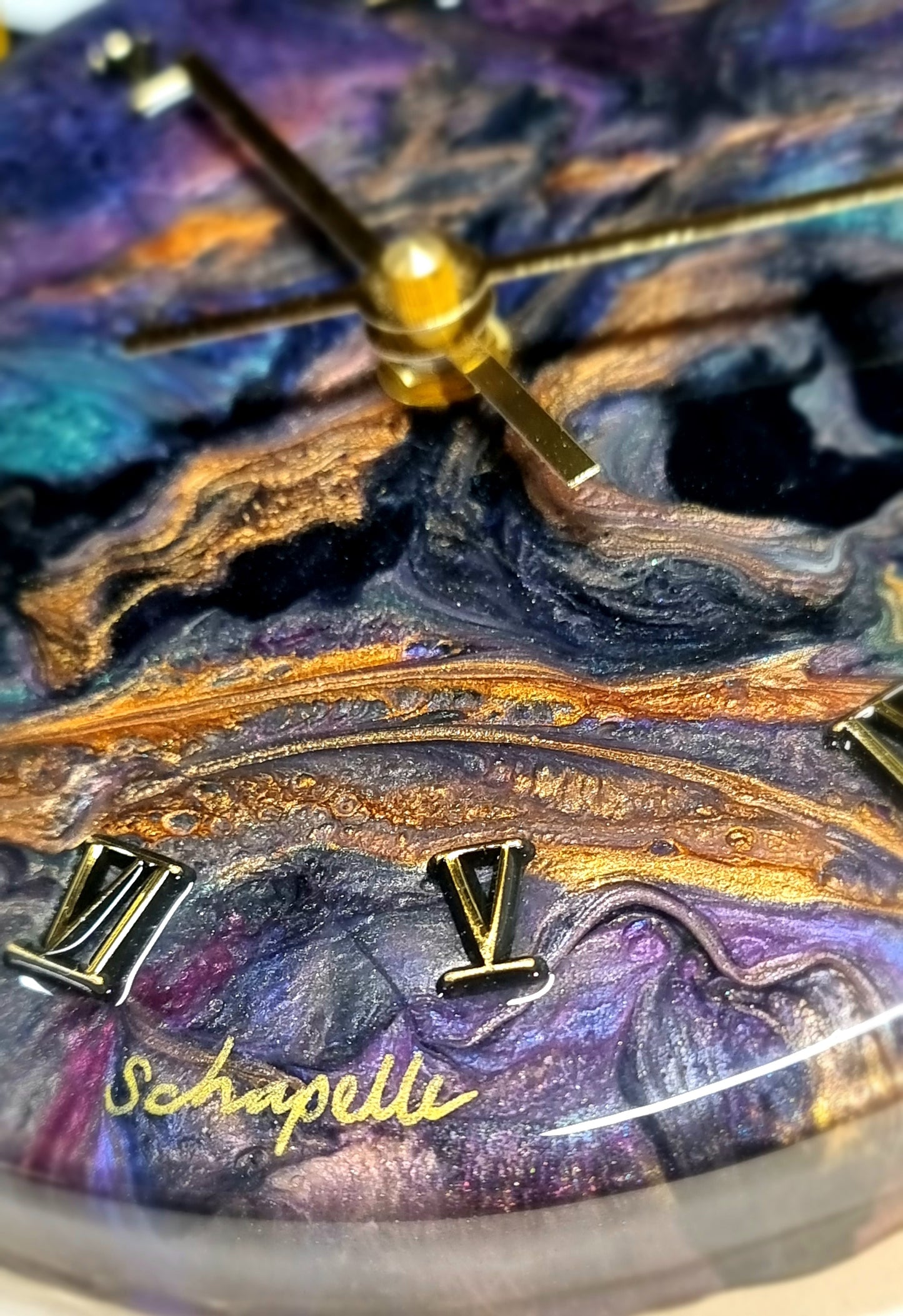 Epoxy Resin Wall Clock Small (ab1539)