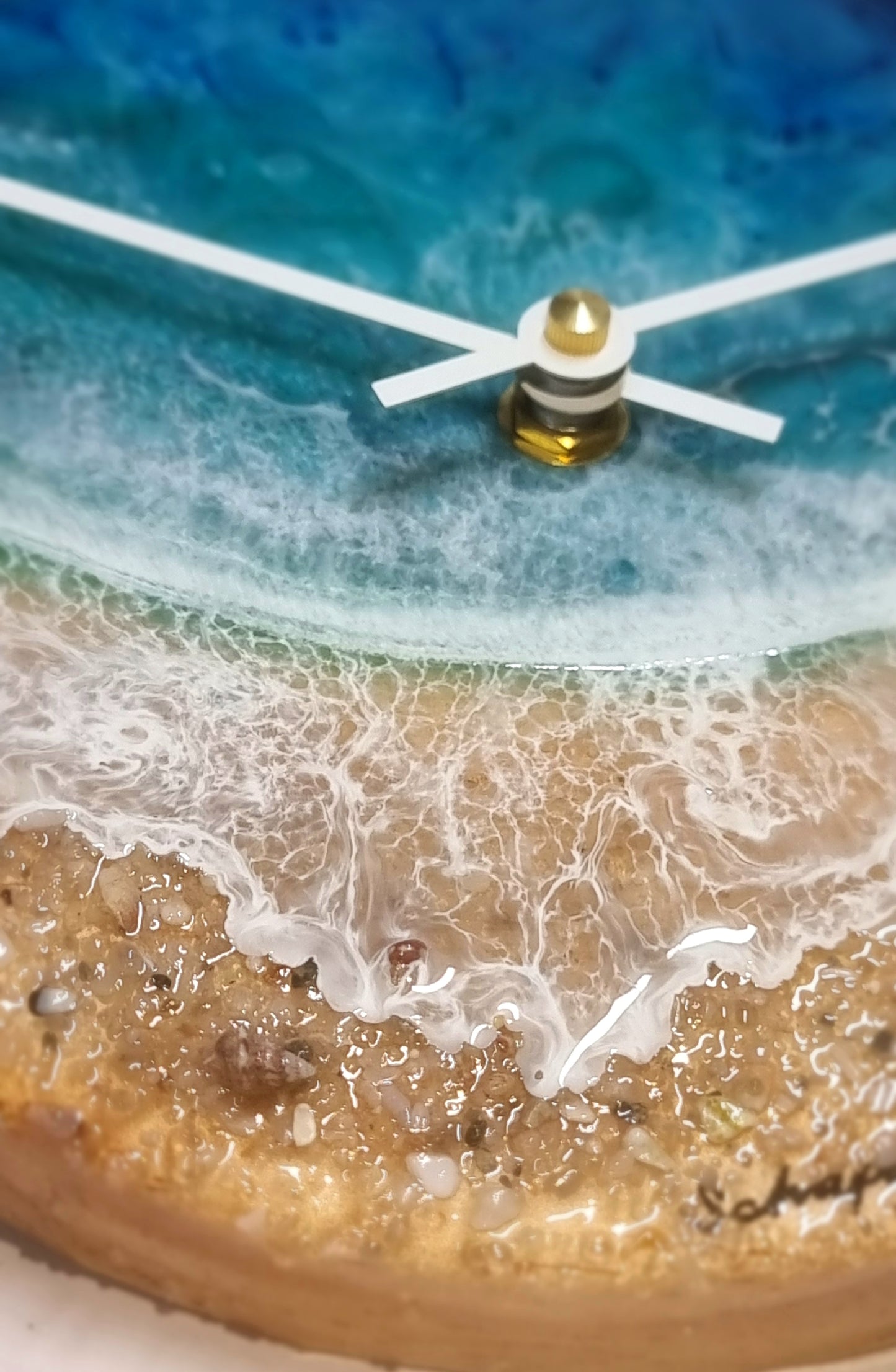 Epoxy Resin Wall Clock Small (ab1695)