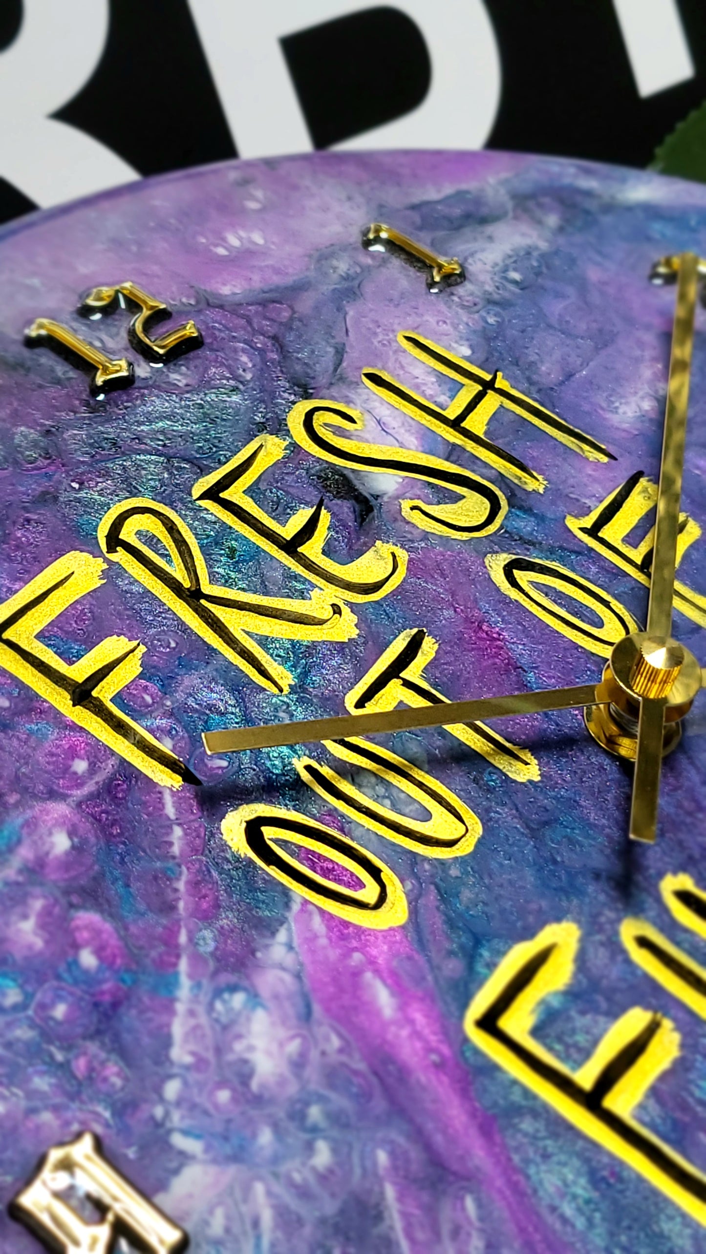 Epoxy Resin Wall Clock Regular (ab1707)
