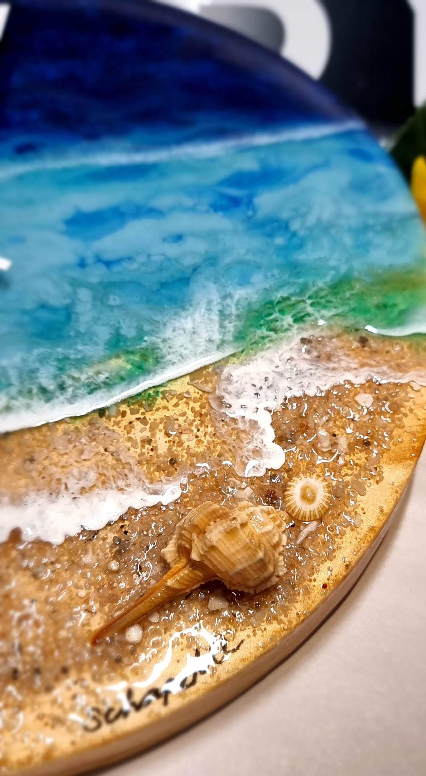 Epoxy Resin Wall Clock Regular (ab1620)