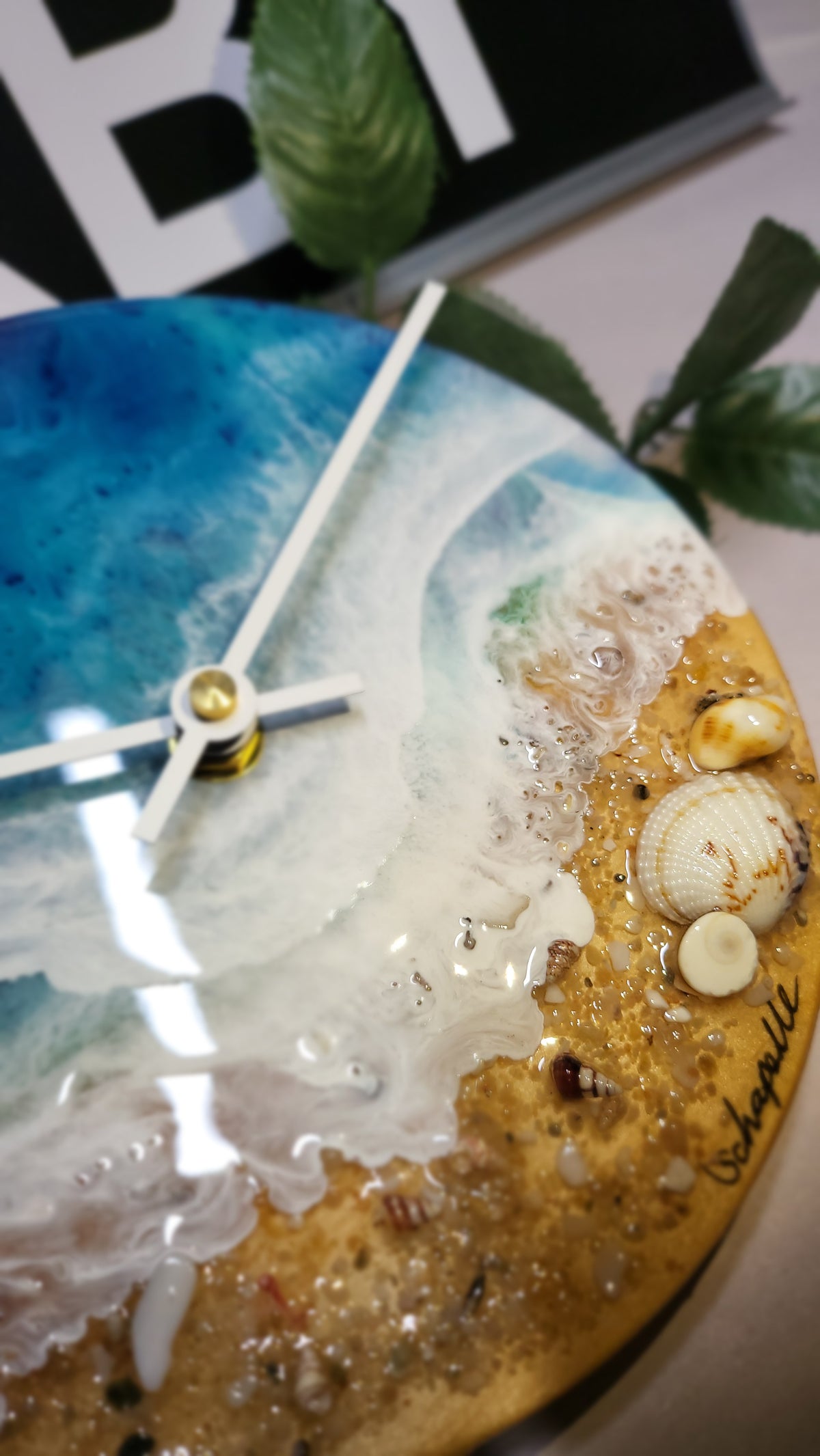 Epoxy Resin Wall Clock Small (ab1786)