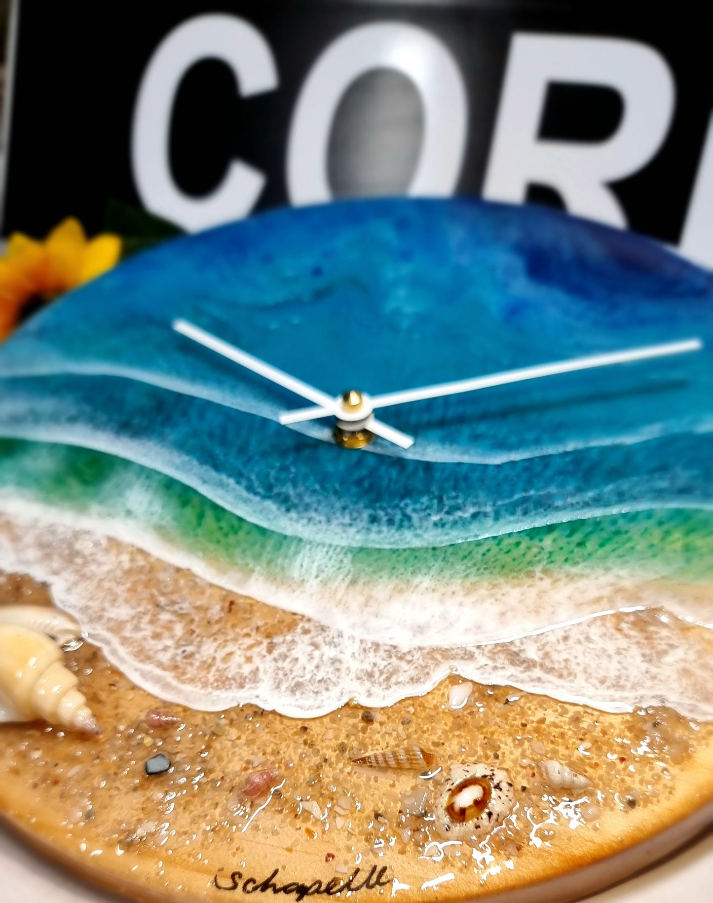 Epoxy Resin Wall Clock Regular (ab1641)