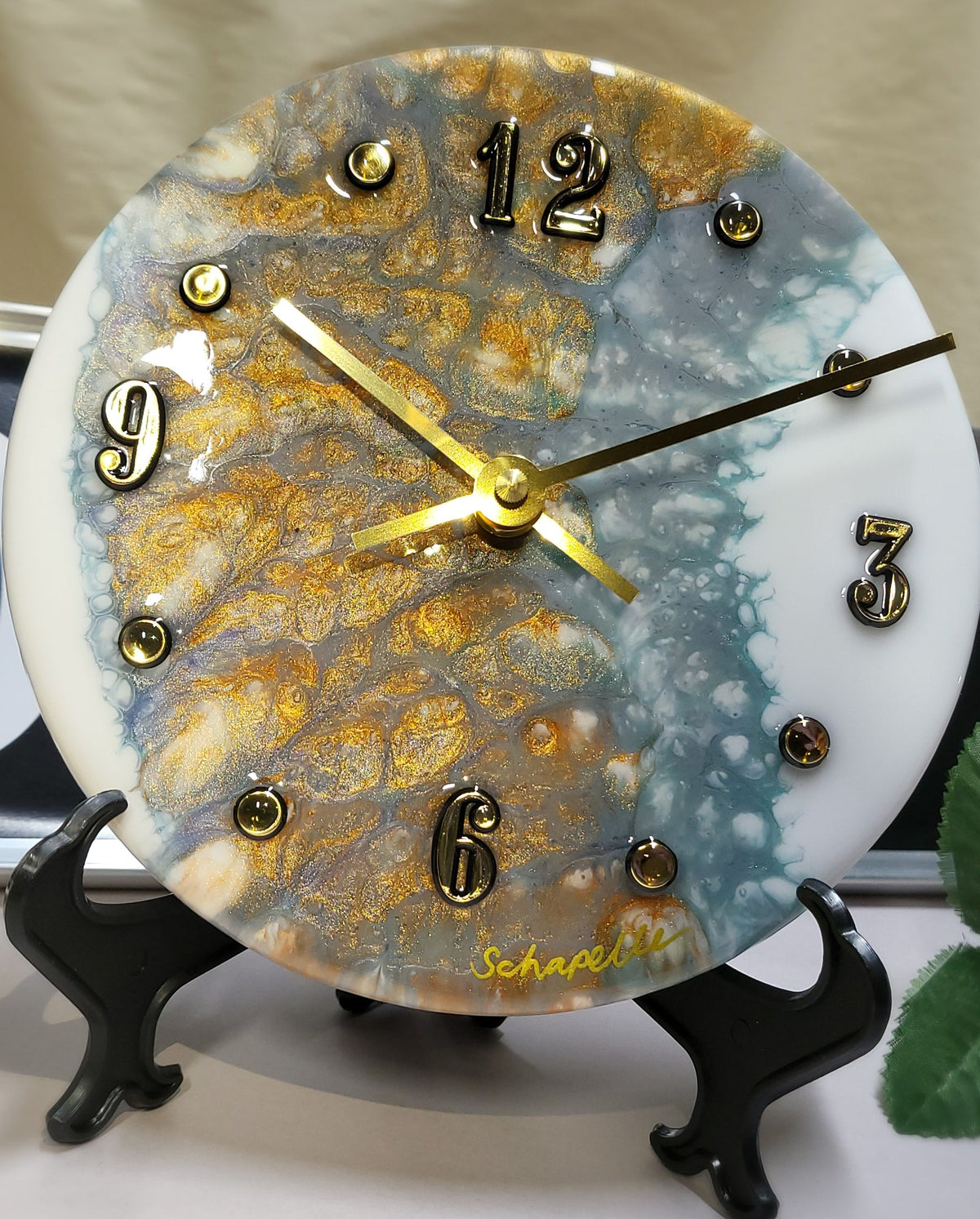 Epoxy Resin Wall Clock Small (ab1796)