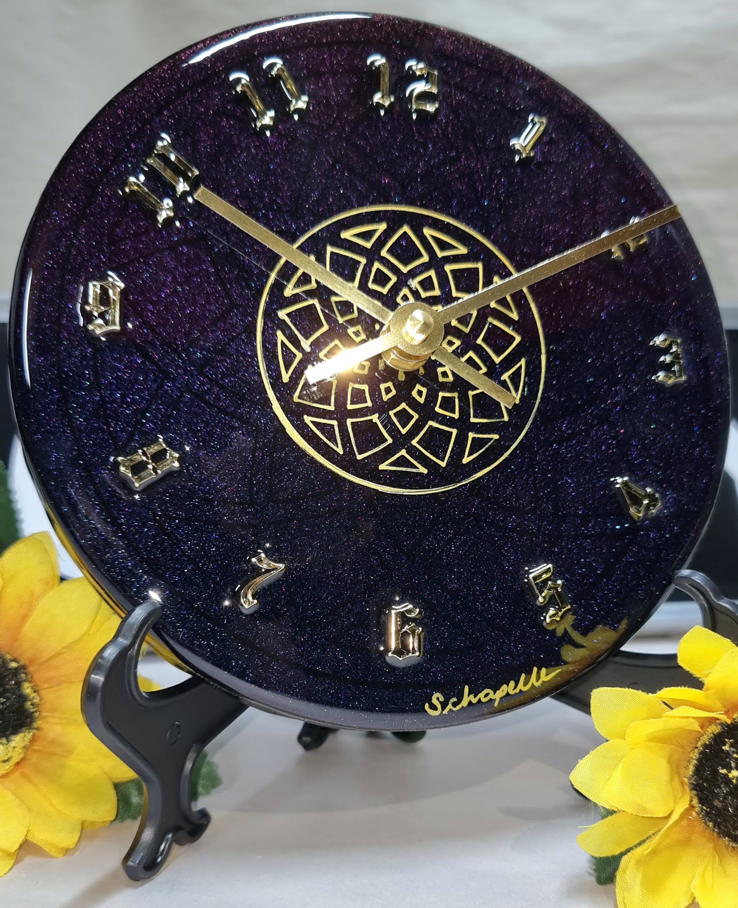 Epoxy Resin Wall Clock Small (ab1590)