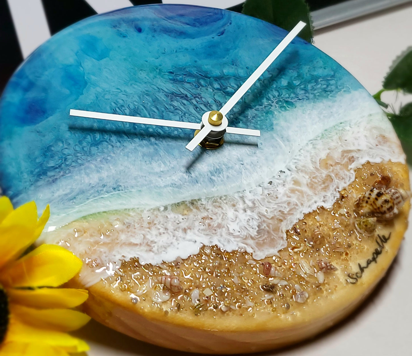 Epoxy Resin Wall Clock Small (ab1711)