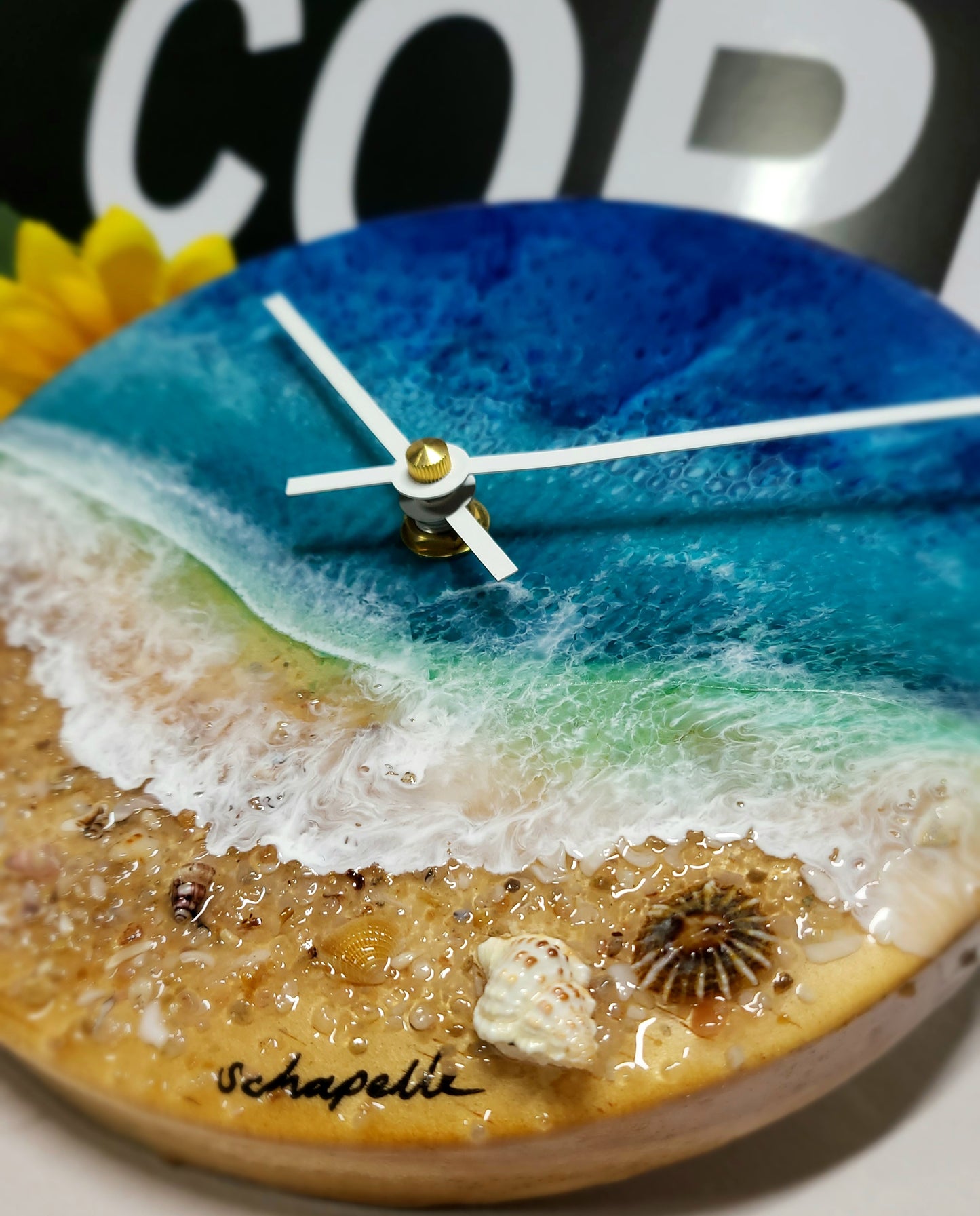 Epoxy Resin Wall Clock Small (ab1717)