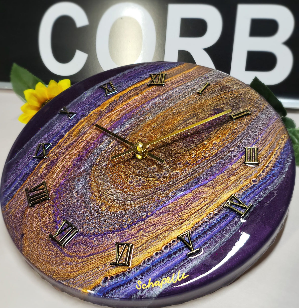 Epoxy Resin Wall Clock Regular (ab1799)