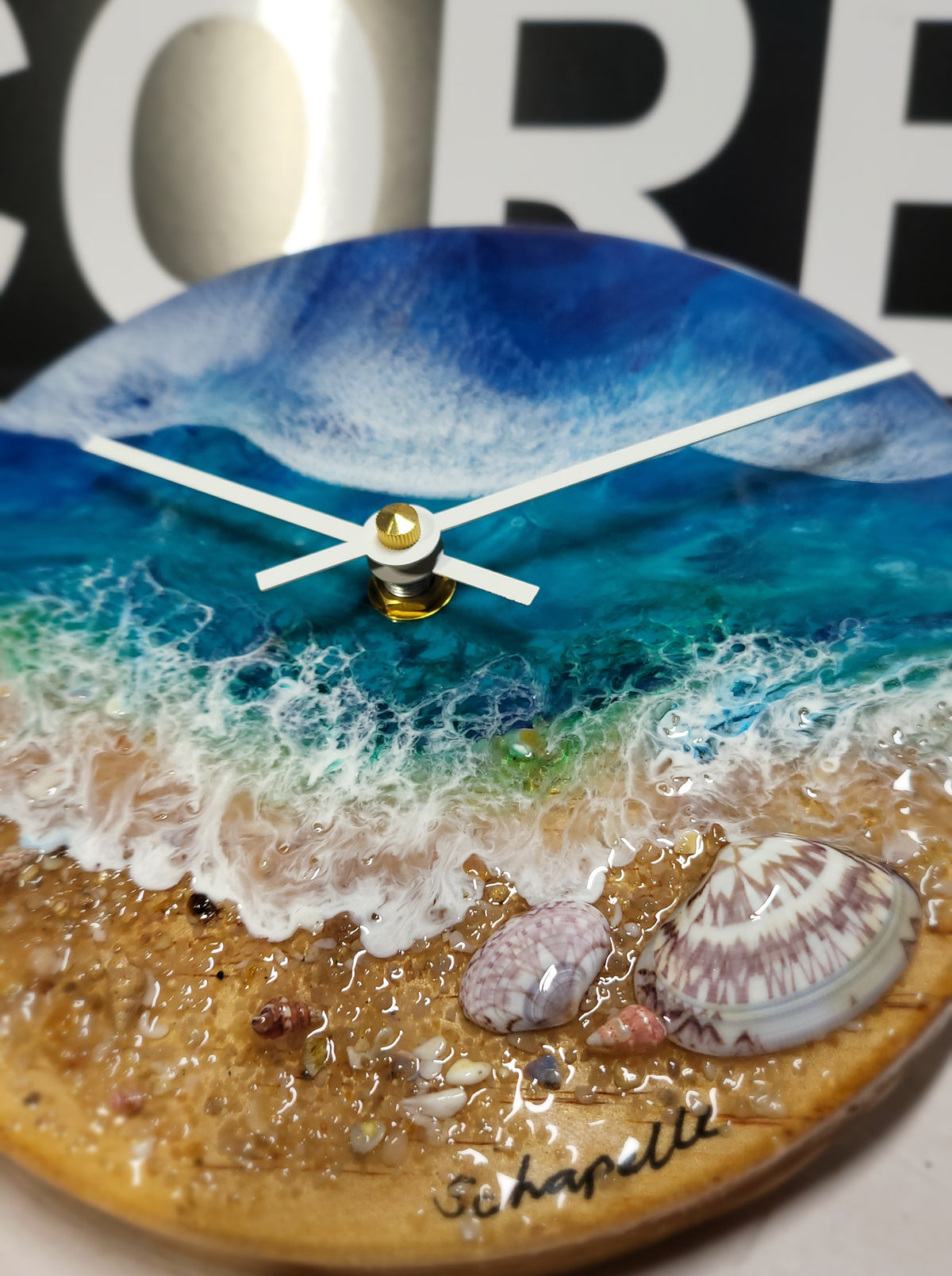 Epoxy Resin Wall Clock Small (ab1767)