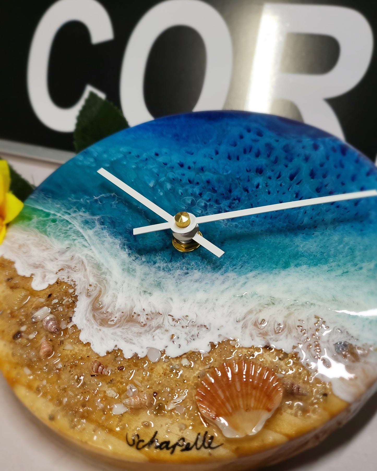 Epoxy Resin Wall Clock Small (ab1773)