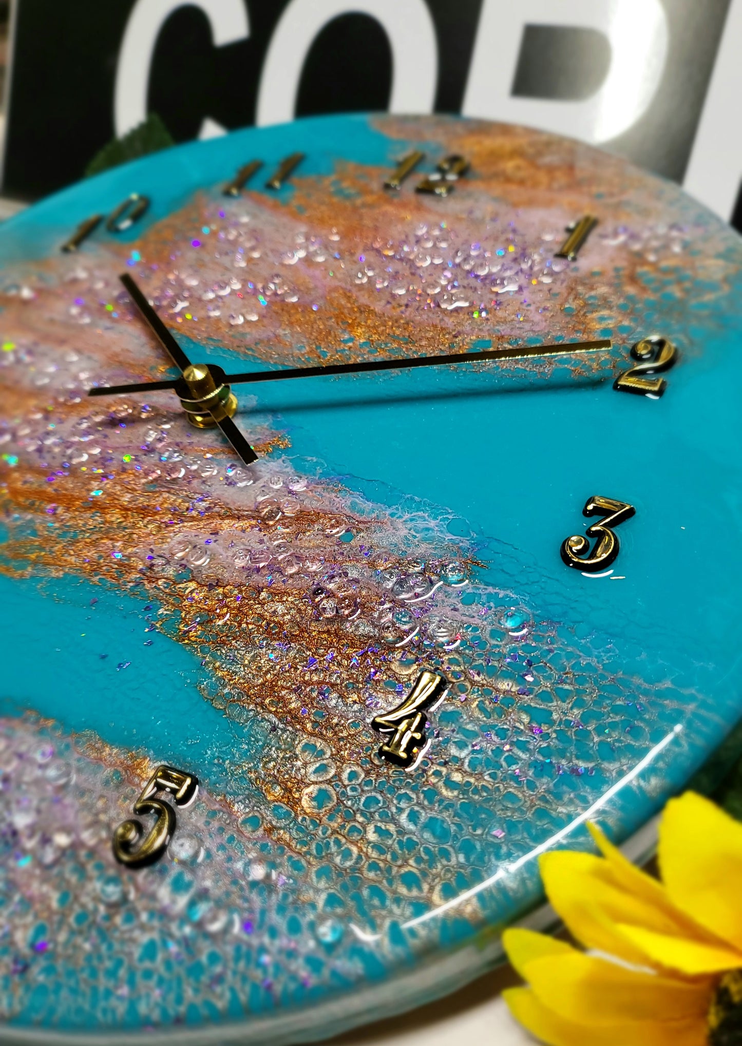 Epoxy Resin Wall Clock Regular (ab1725)