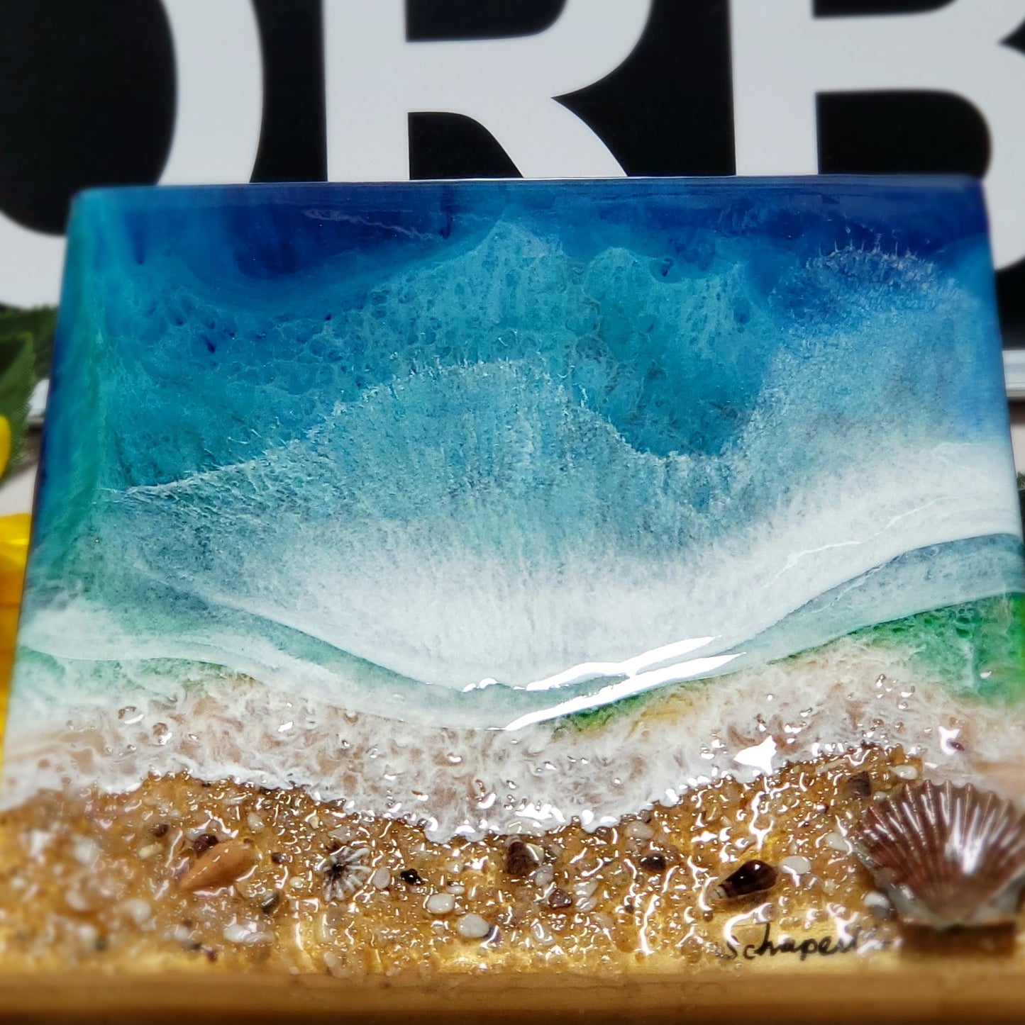 Epoxy Resin Ocean Wall Art (ab1715)